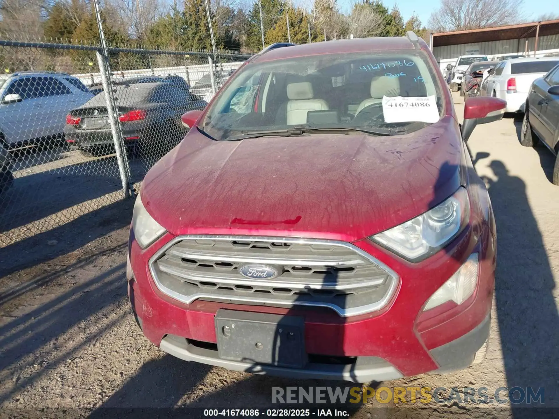 12 fotografías del automóvil dañado MAJ6S3KL4KC271163 FORD ECOSPORT 2019