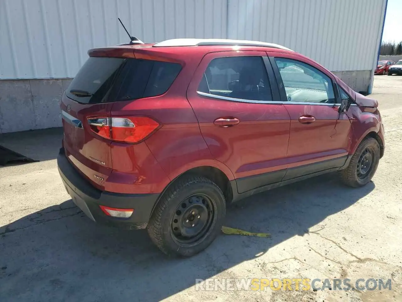3 fotografías del automóvil dañado MAJ6S3KL5KC255764 FORD ECOSPORT 2019