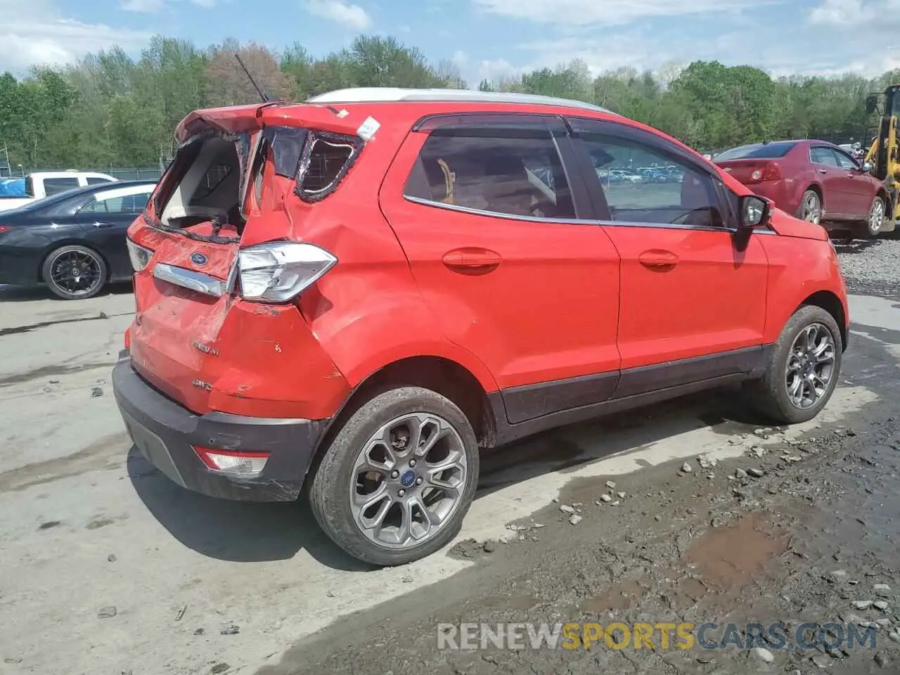 3 fotografías del automóvil dañado MAJ6S3KLXKC296665 FORD ECOSPORT 2019