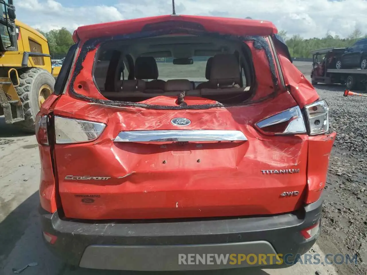 6 fotografías del automóvil dañado MAJ6S3KLXKC296665 FORD ECOSPORT 2019