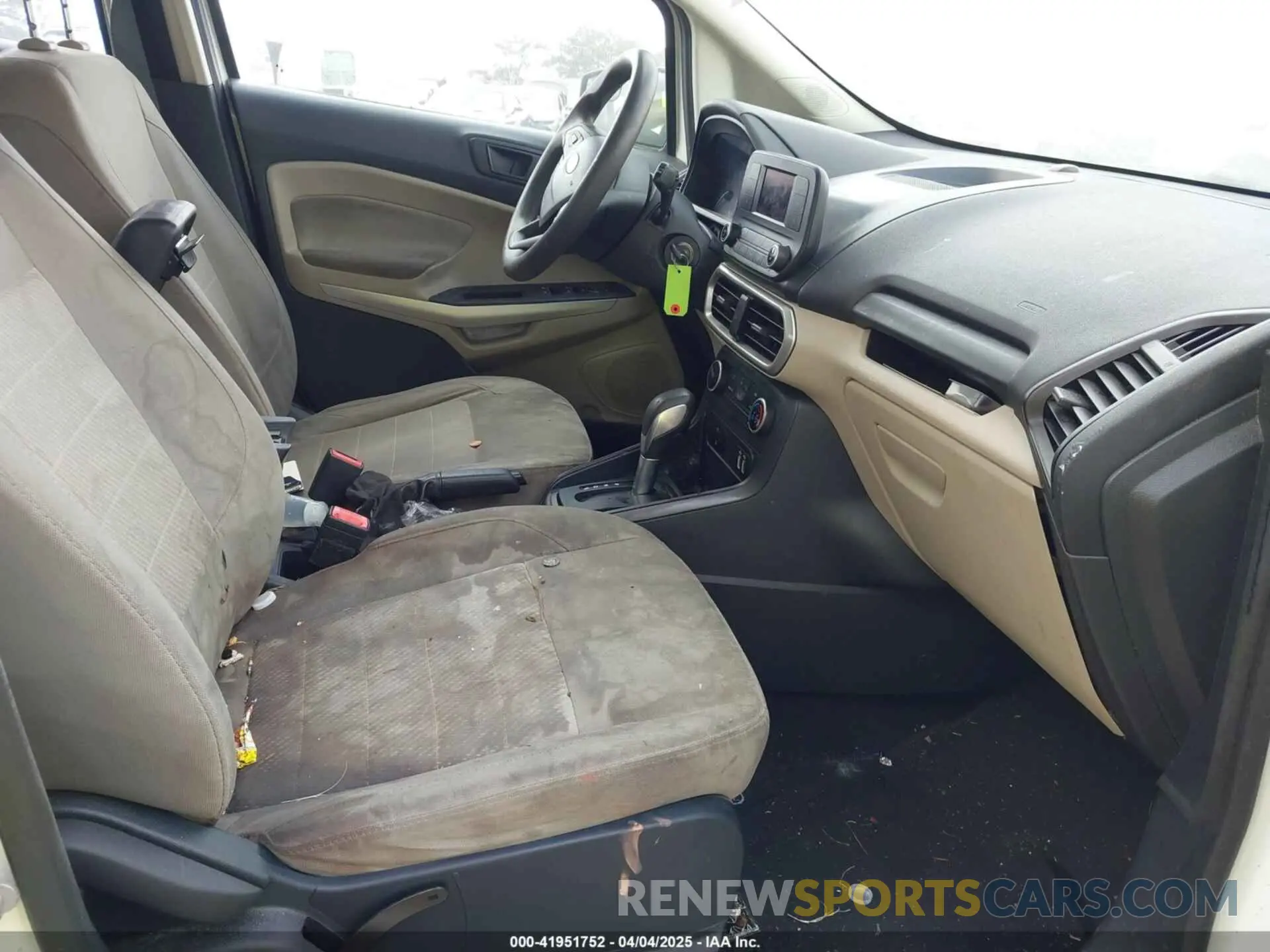5 fotografías del automóvil dañado MAJ3S2FE0LC366183 FORD ECOSPORT 2020