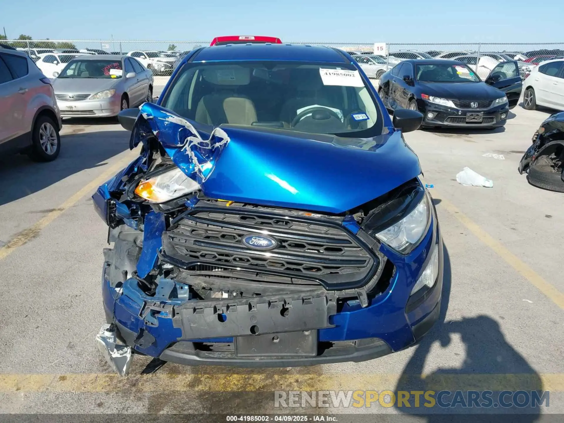 12 fotografías del automóvil dañado MAJ3S2FE1LC363065 FORD ECOSPORT 2020