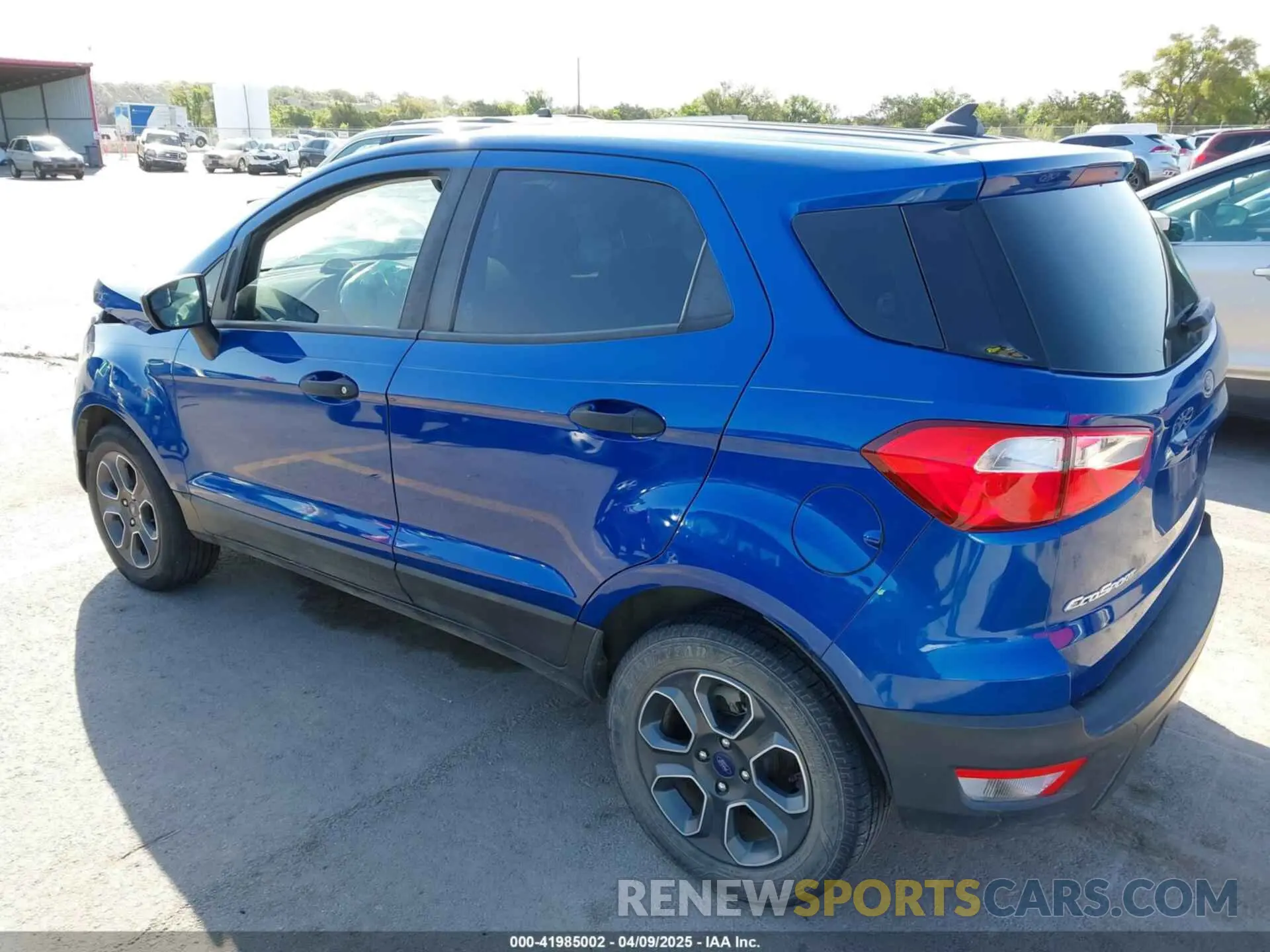 3 fotografías del automóvil dañado MAJ3S2FE1LC363065 FORD ECOSPORT 2020