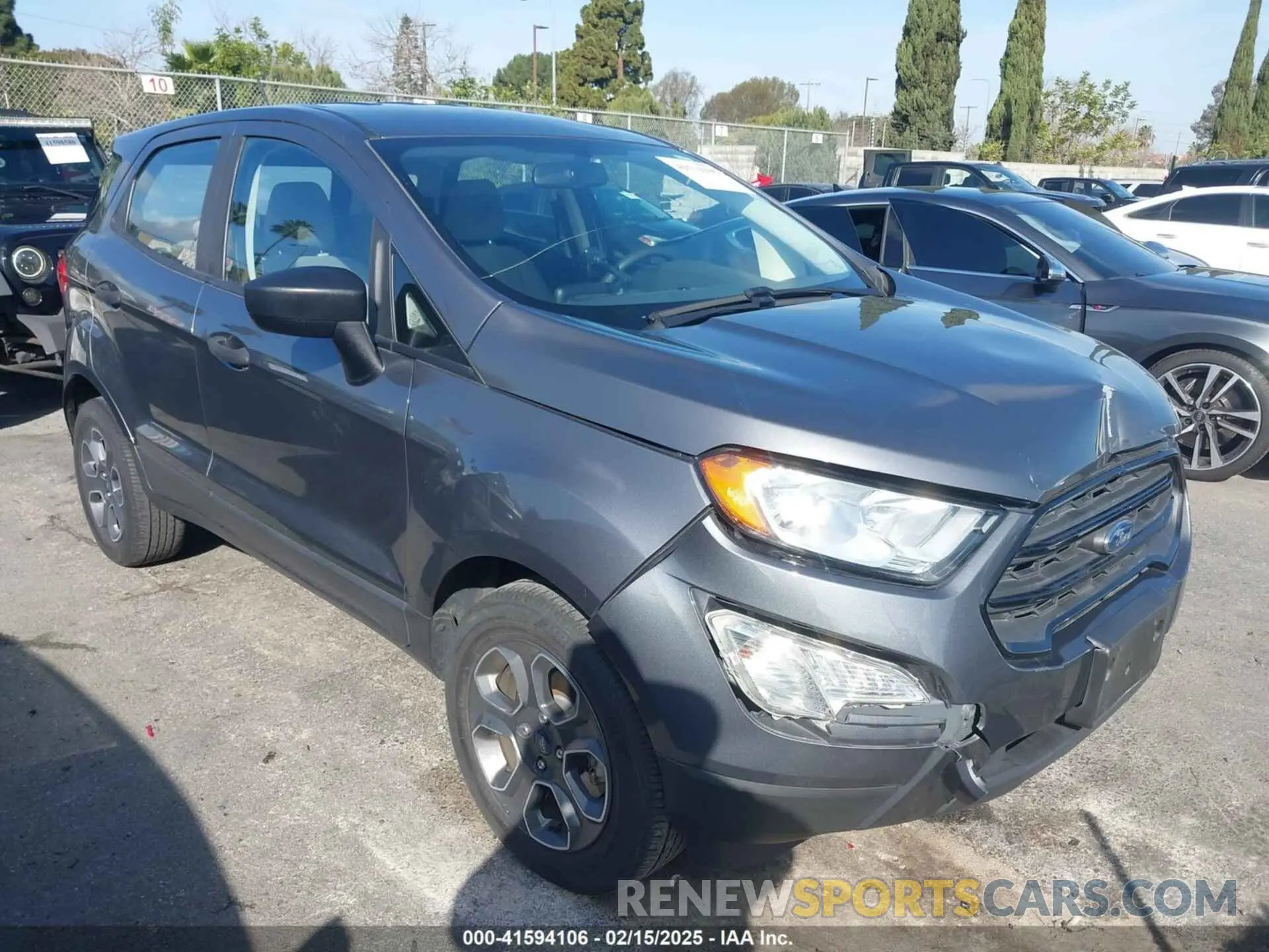 1 fotografías del automóvil dañado MAJ3S2FEXLC384707 FORD ECOSPORT 2020