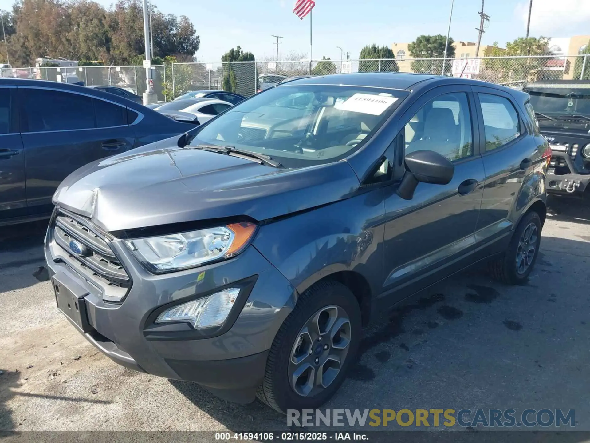2 fotografías del automóvil dañado MAJ3S2FEXLC384707 FORD ECOSPORT 2020