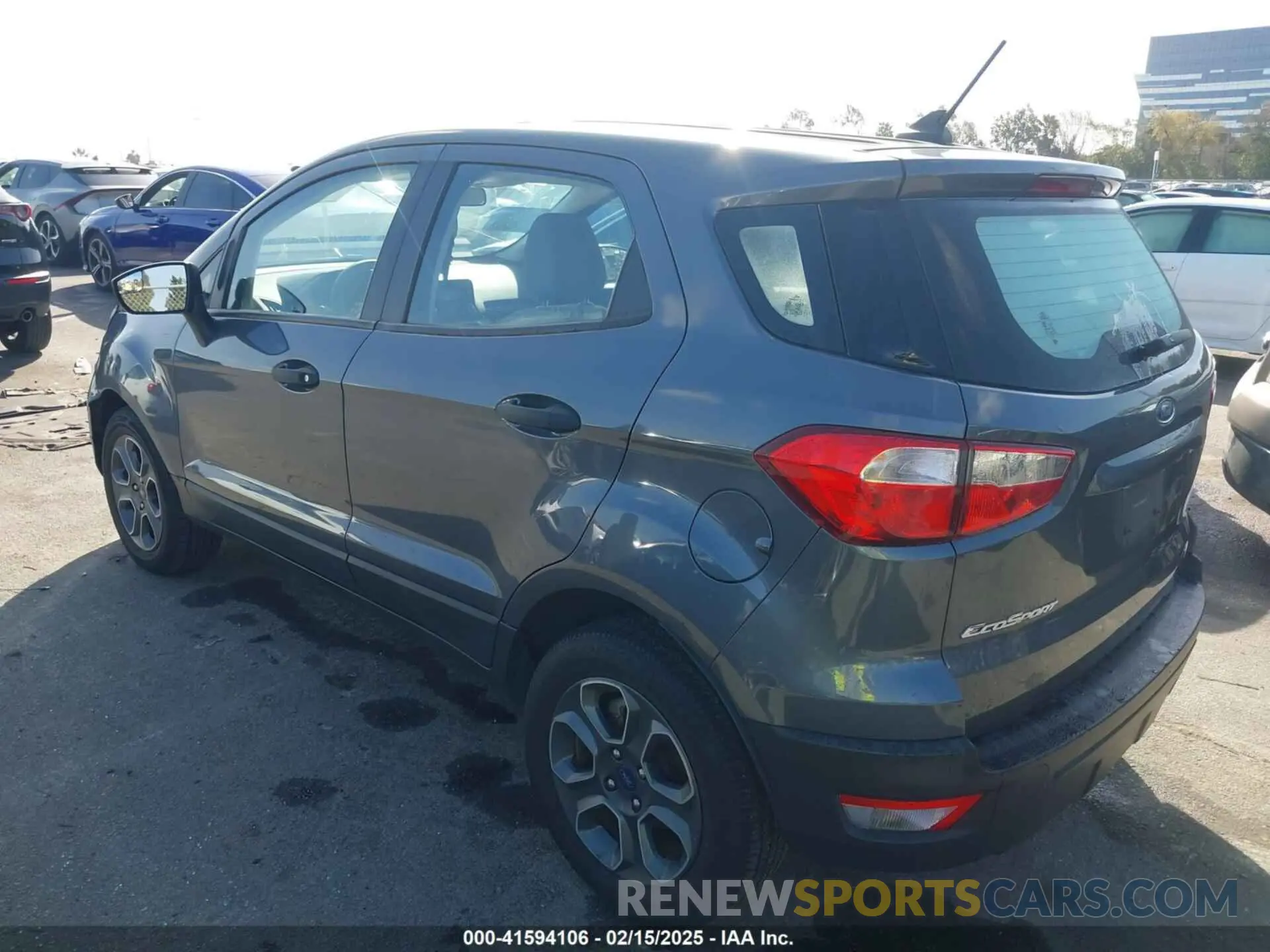 3 fotografías del automóvil dañado MAJ3S2FEXLC384707 FORD ECOSPORT 2020