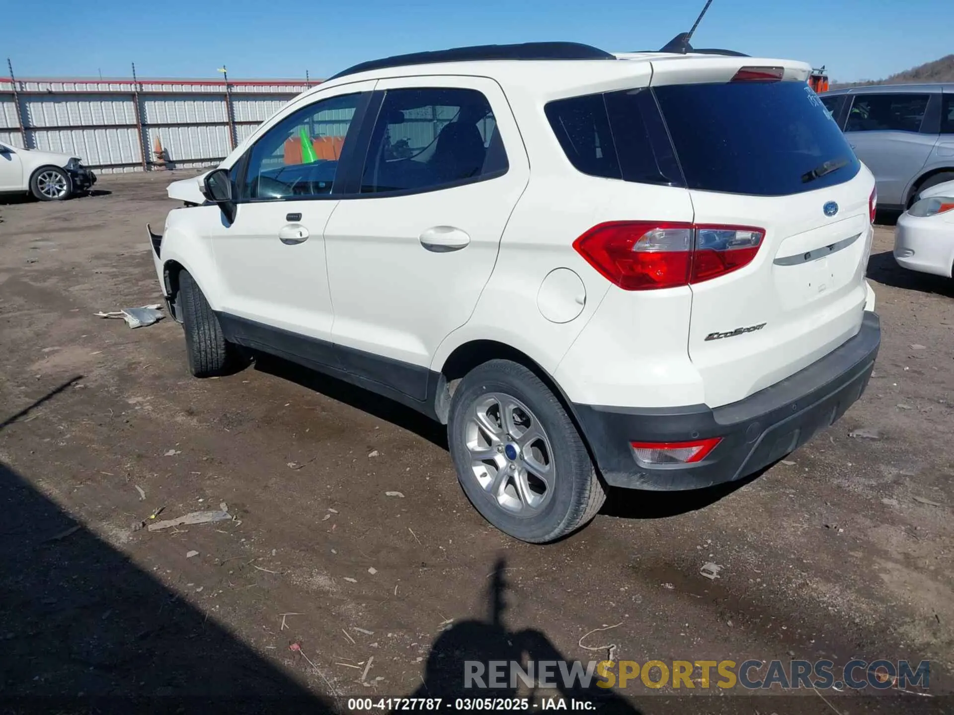 3 fotografías del automóvil dañado MAJ3S2GE0LC322232 FORD ECOSPORT 2020
