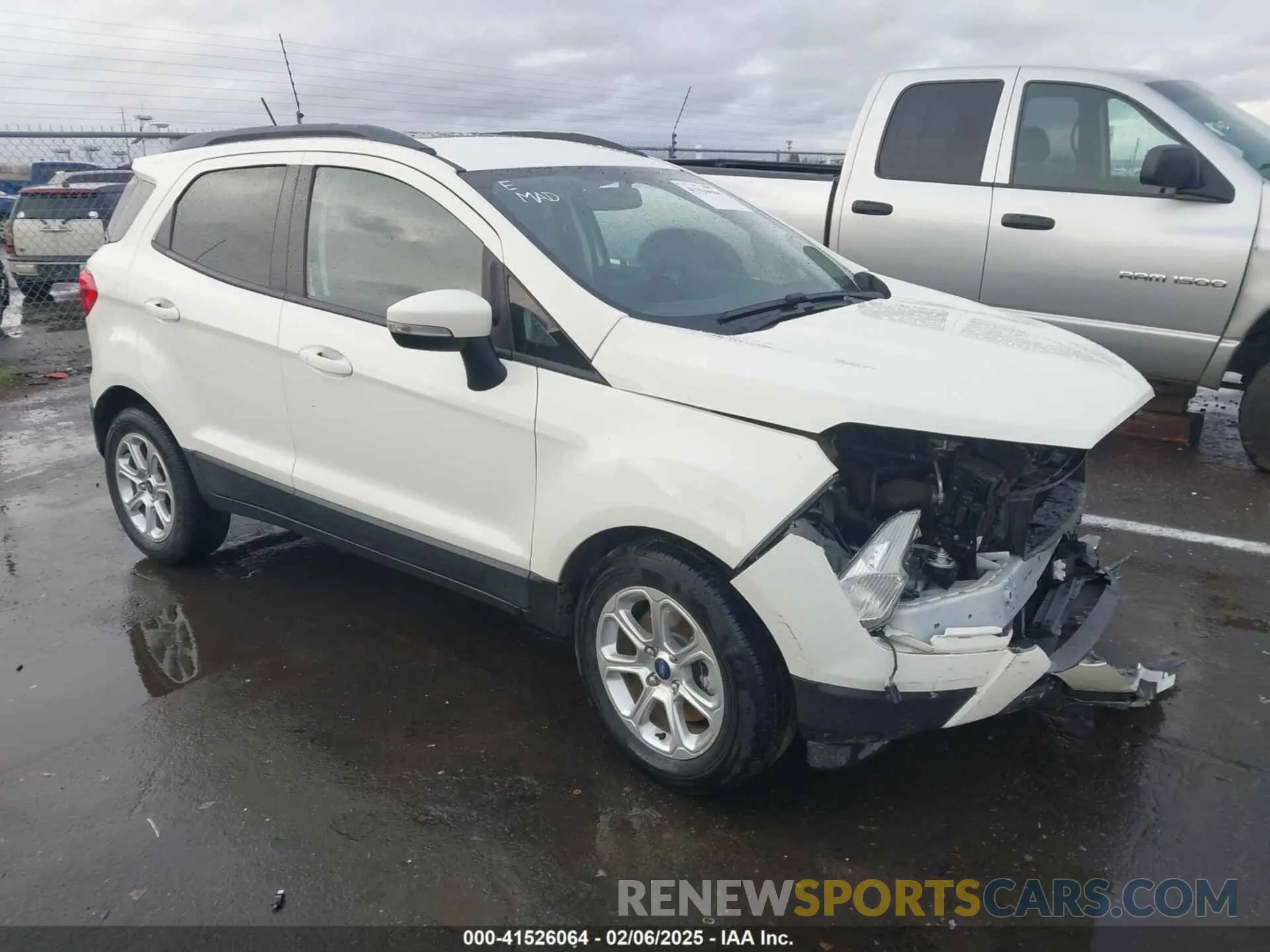 1 fotografías del automóvil dañado MAJ3S2GE0LC384651 FORD ECOSPORT 2020