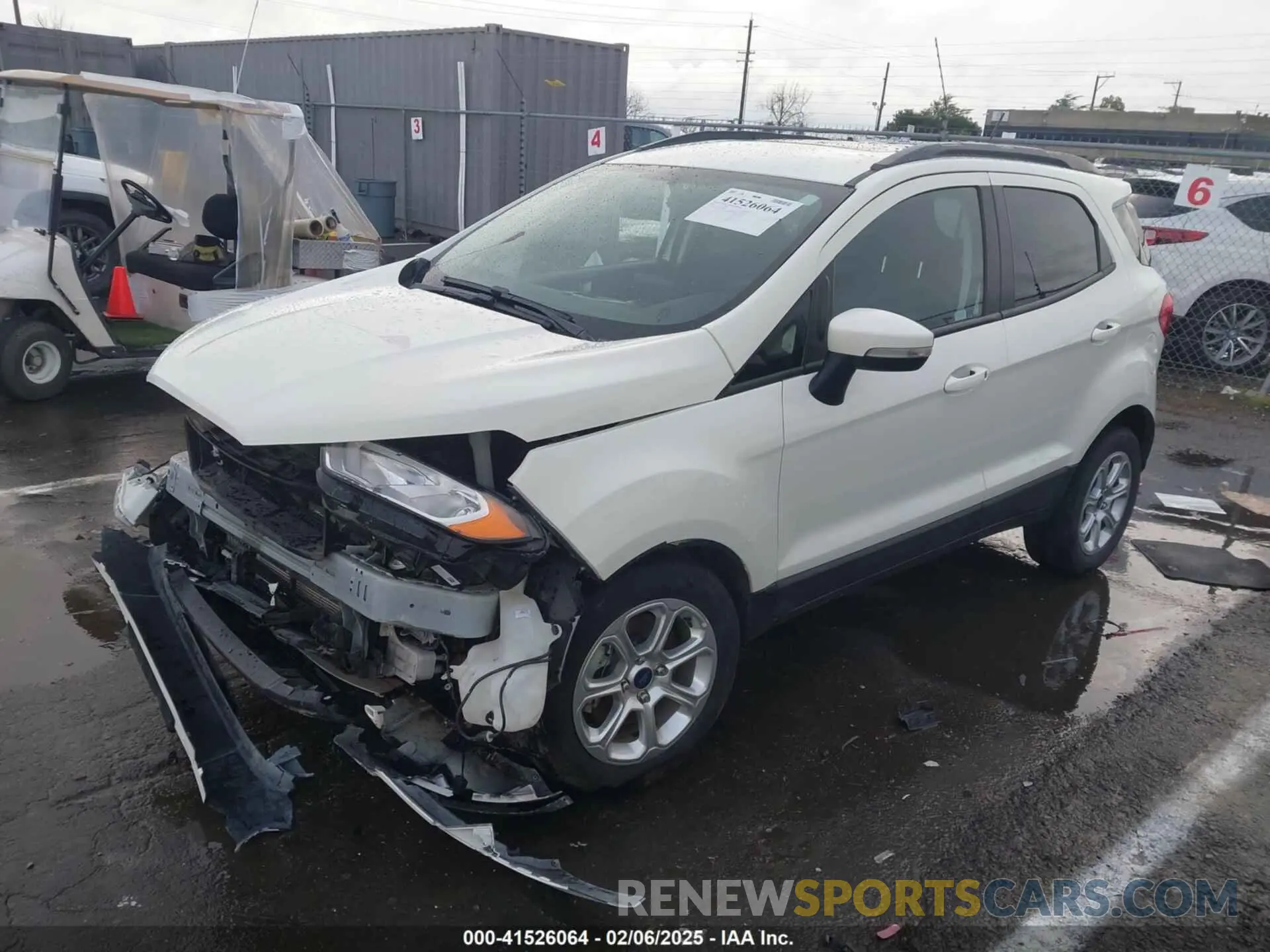 2 fotografías del automóvil dañado MAJ3S2GE0LC384651 FORD ECOSPORT 2020