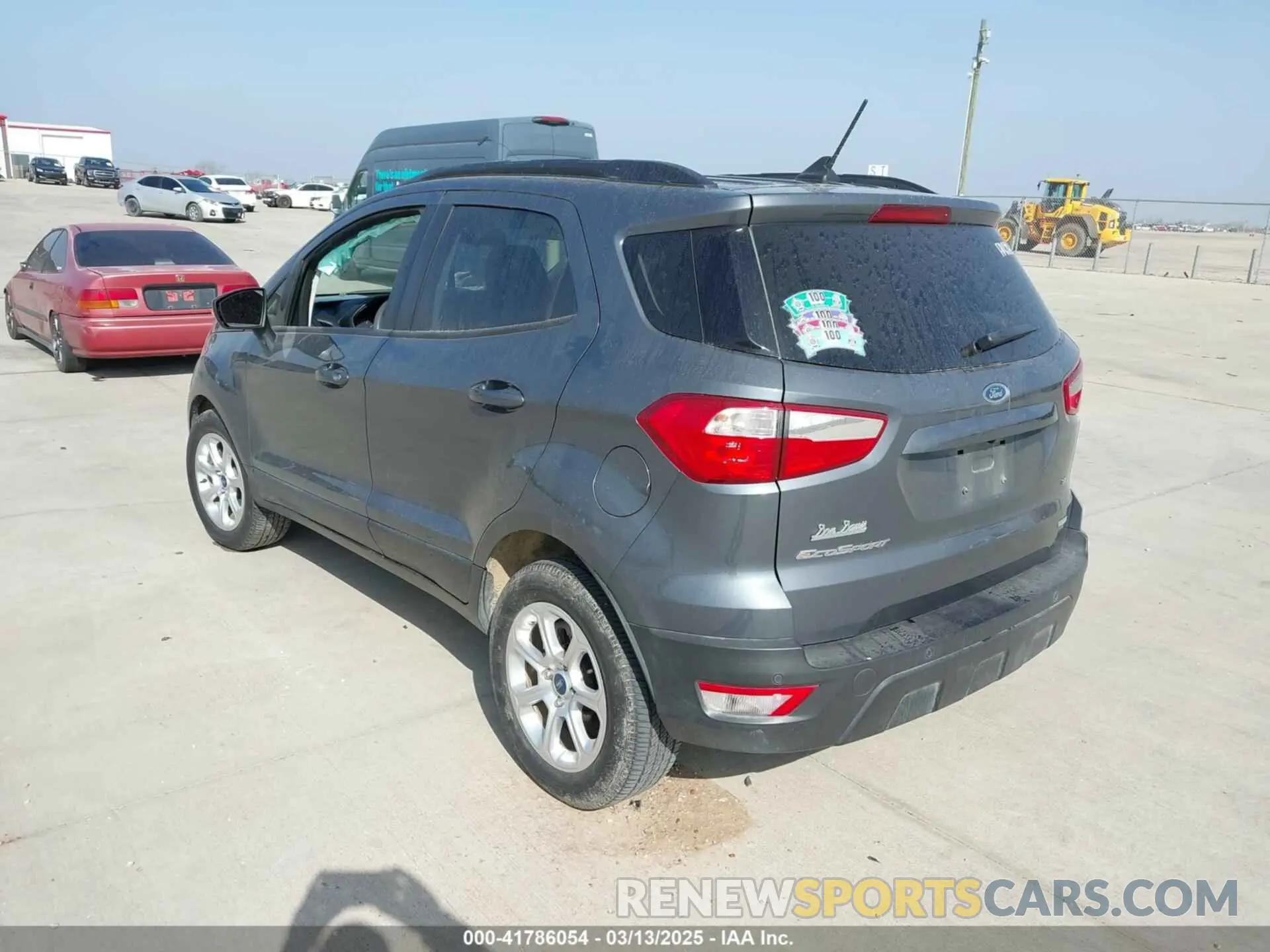 3 fotografías del automóvil dañado MAJ3S2GE1LC333837 FORD ECOSPORT 2020