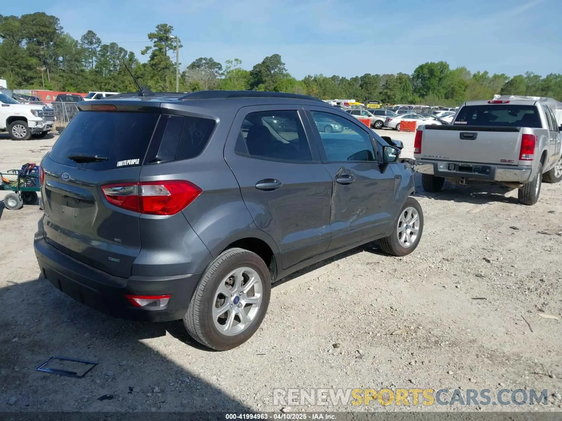 4 fotografías del automóvil dañado MAJ3S2GE1LC335572 FORD ECOSPORT 2020