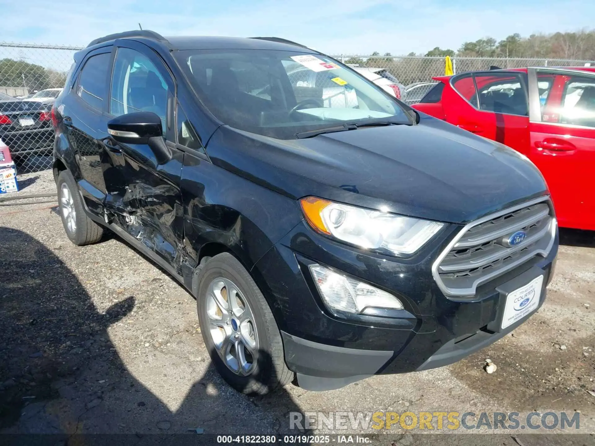 1 fotografías del automóvil dañado MAJ3S2GE1LC362982 FORD ECOSPORT 2020