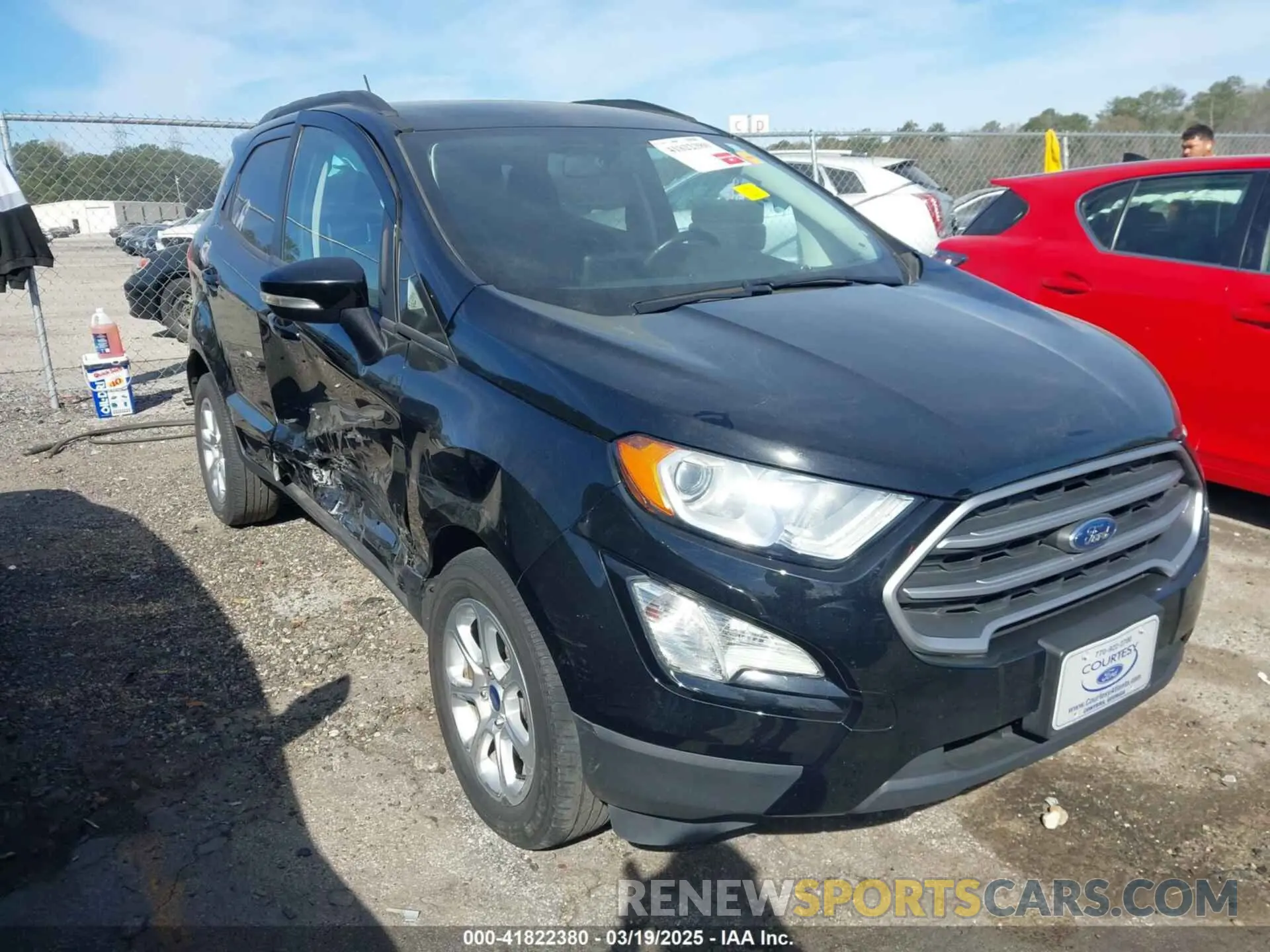 6 fotografías del automóvil dañado MAJ3S2GE1LC362982 FORD ECOSPORT 2020