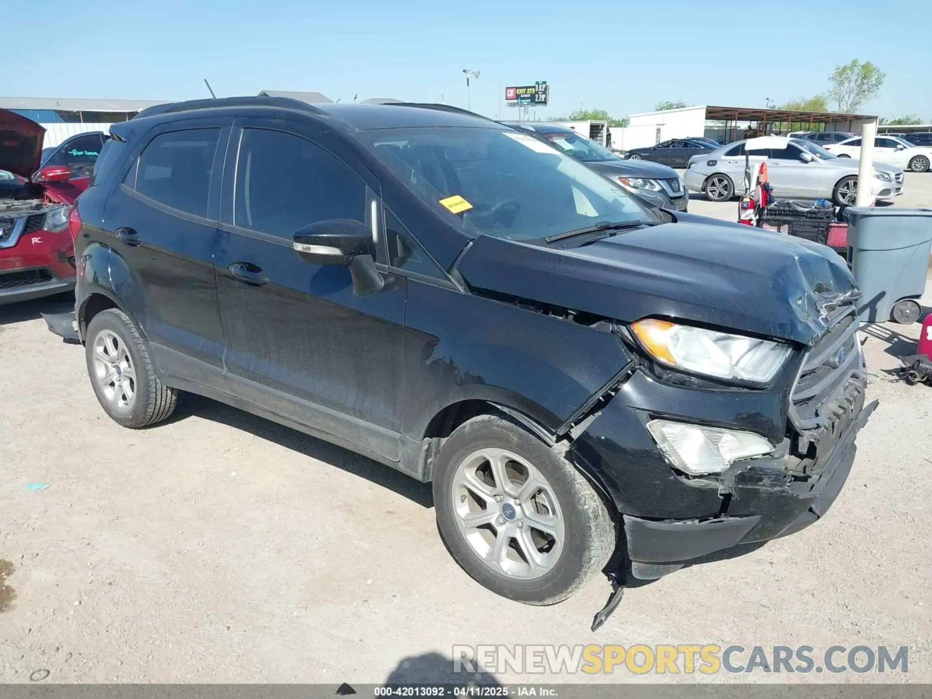 1 fotografías del automóvil dañado MAJ3S2GE1LC386392 FORD ECOSPORT 2020