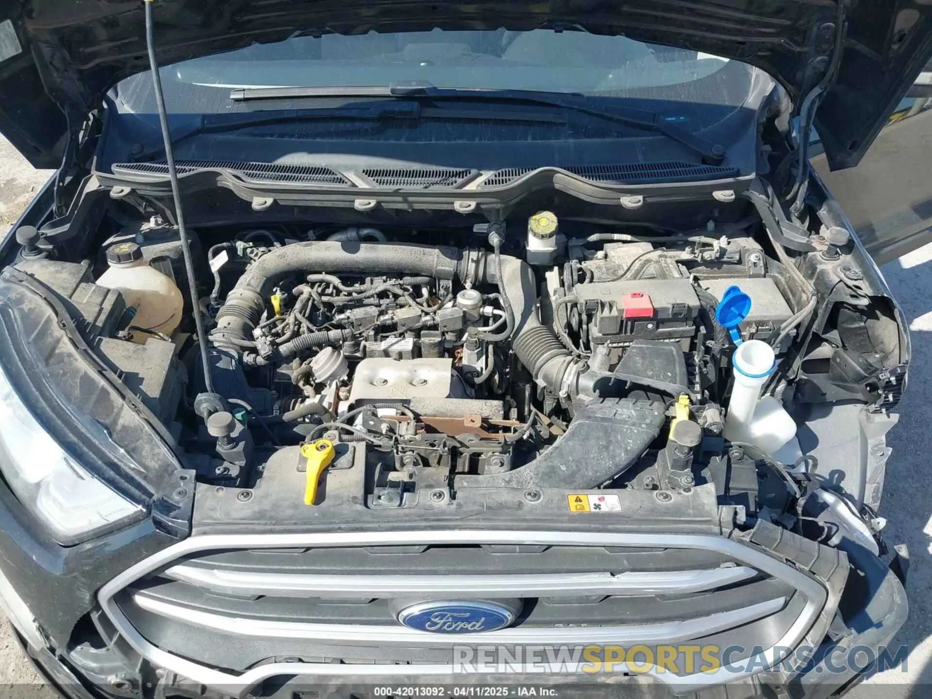 10 fotografías del automóvil dañado MAJ3S2GE1LC386392 FORD ECOSPORT 2020
