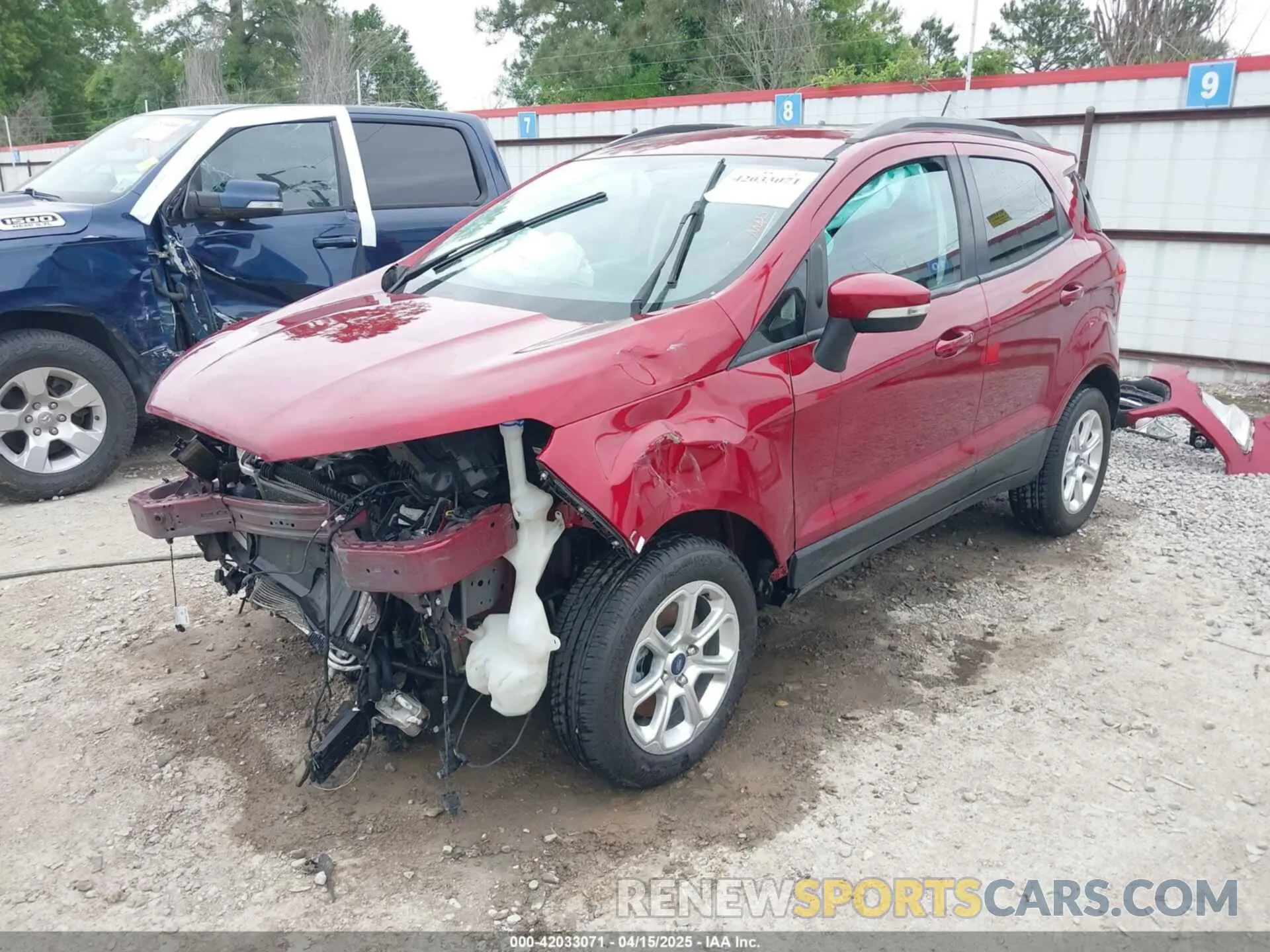 2 fotografías del automóvil dañado MAJ3S2GE1LC389289 FORD ECOSPORT 2020