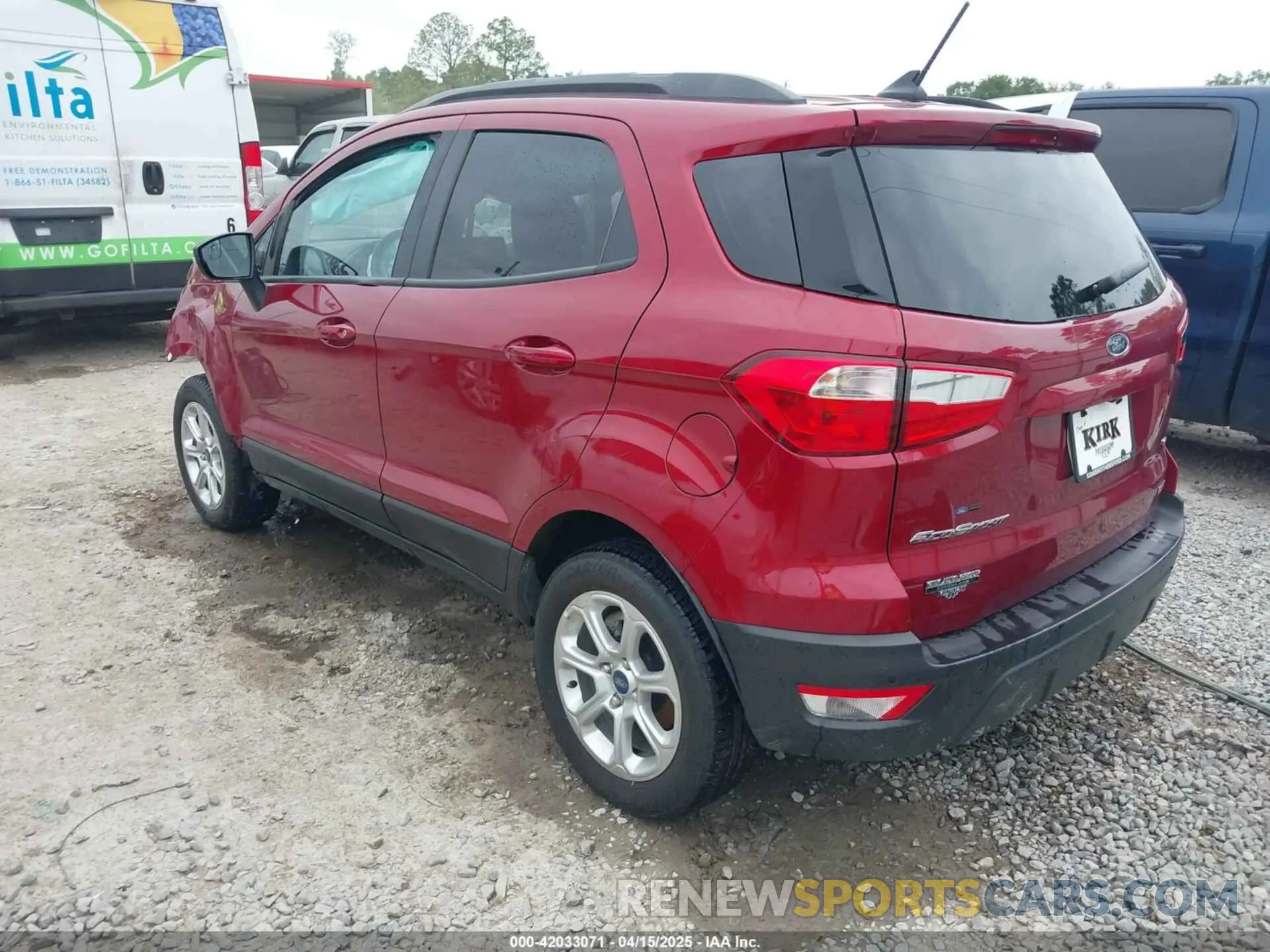 3 fotografías del automóvil dañado MAJ3S2GE1LC389289 FORD ECOSPORT 2020