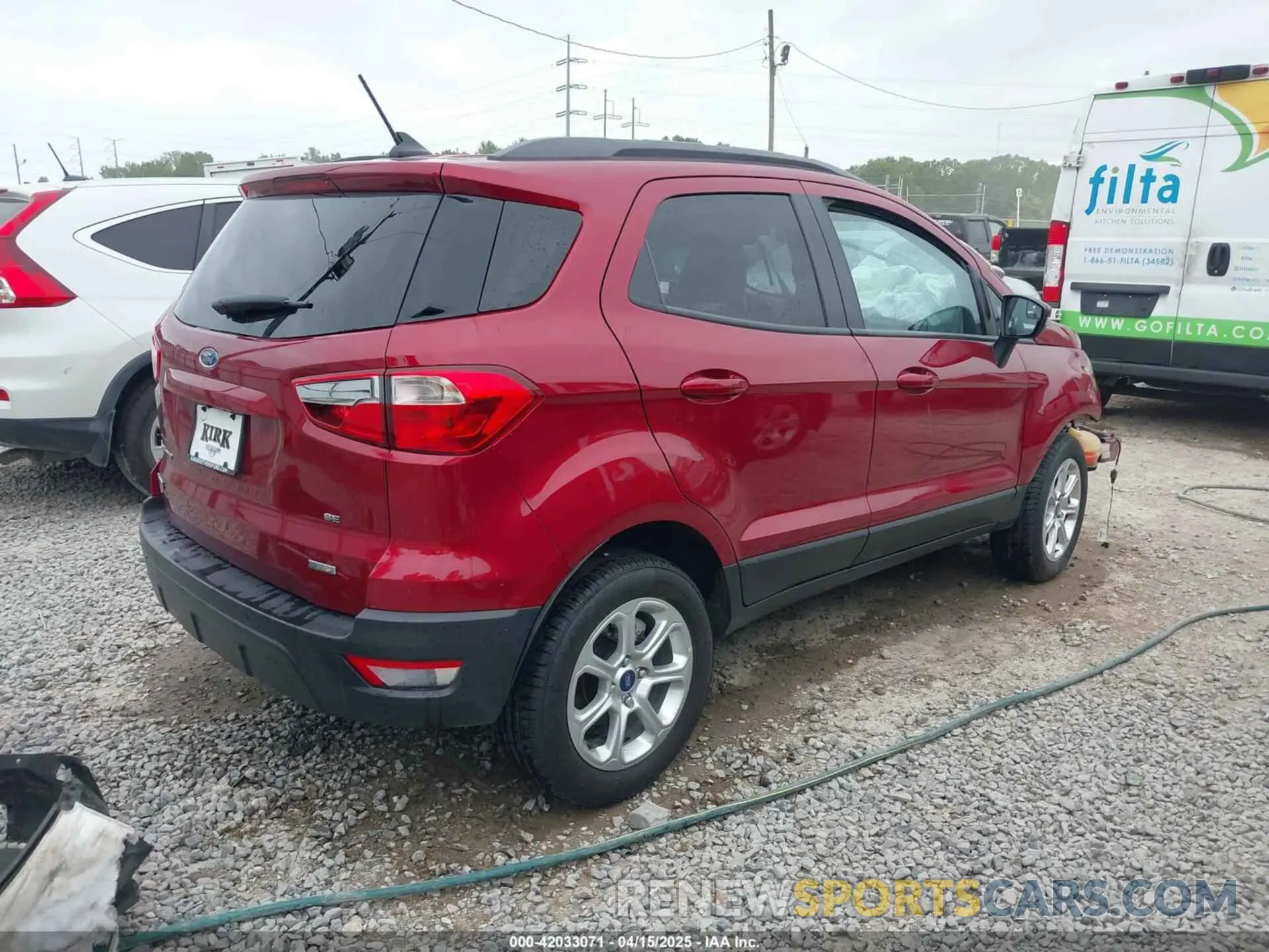 4 fotografías del automóvil dañado MAJ3S2GE1LC389289 FORD ECOSPORT 2020