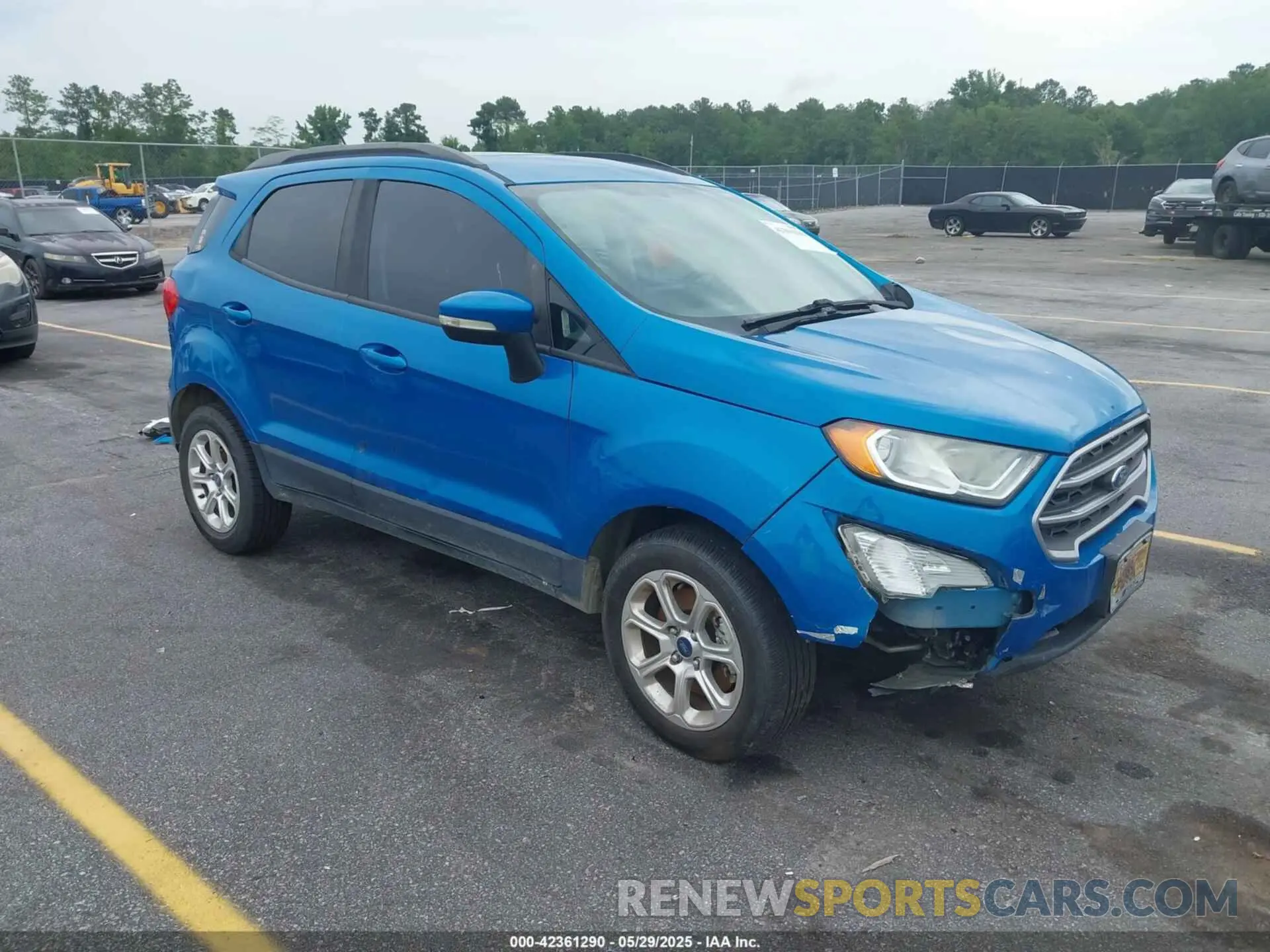 1 fotografías del automóvil dañado MAJ3S2GE2LC330185 FORD ECOSPORT 2020