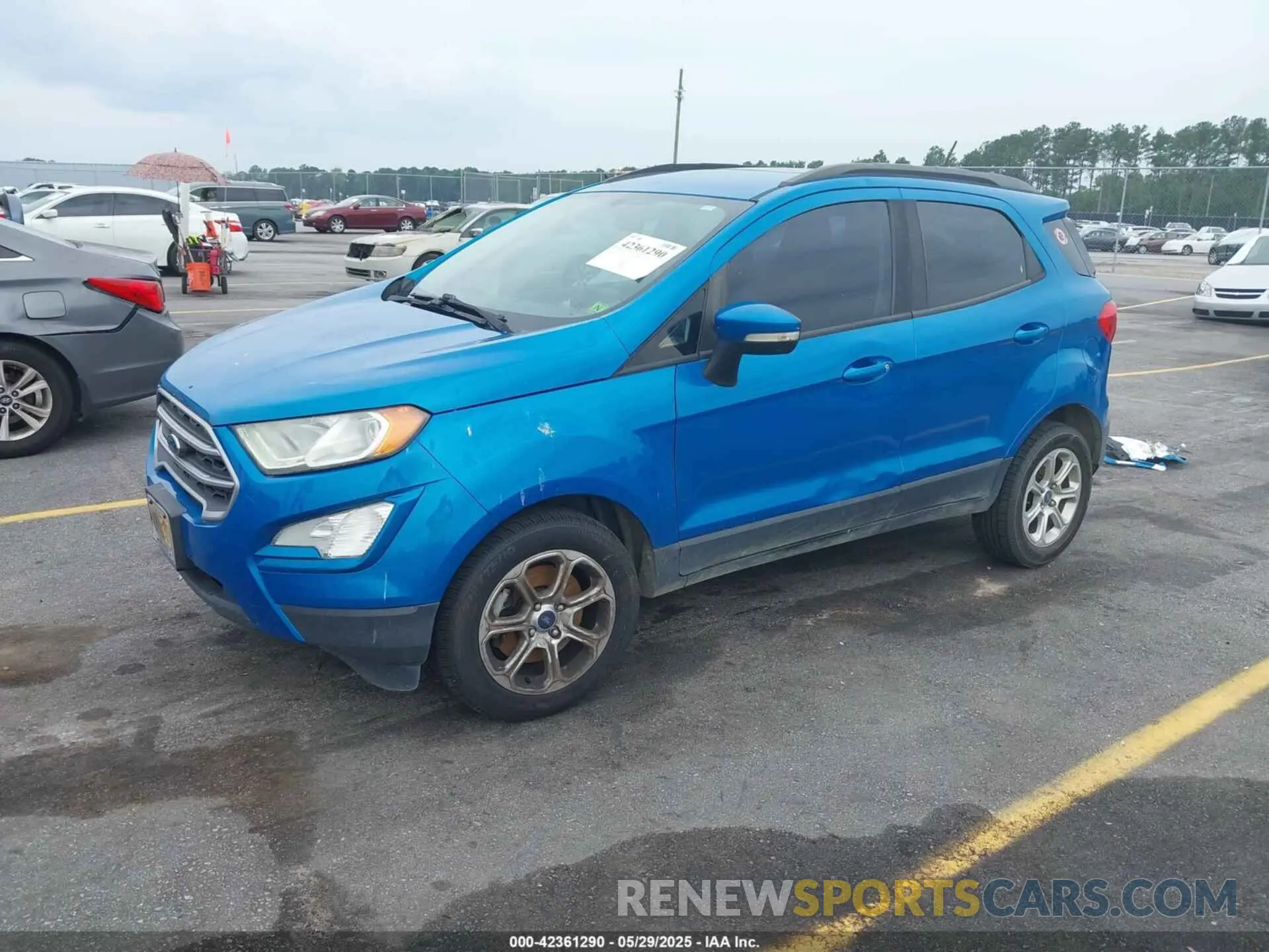 2 fotografías del automóvil dañado MAJ3S2GE2LC330185 FORD ECOSPORT 2020