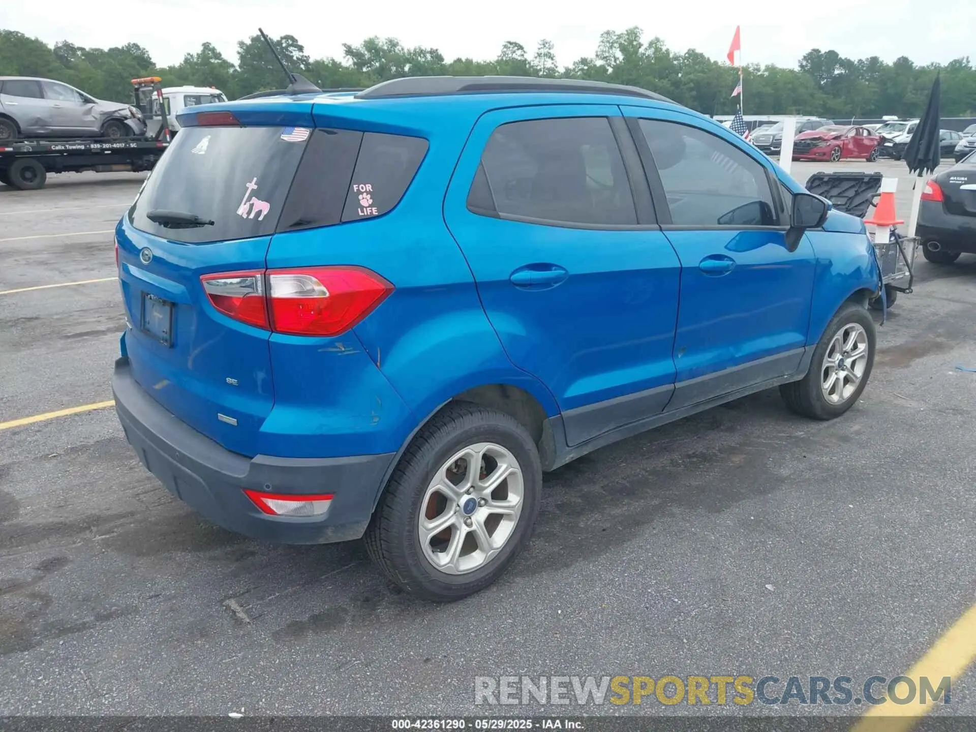 4 fotografías del automóvil dañado MAJ3S2GE2LC330185 FORD ECOSPORT 2020