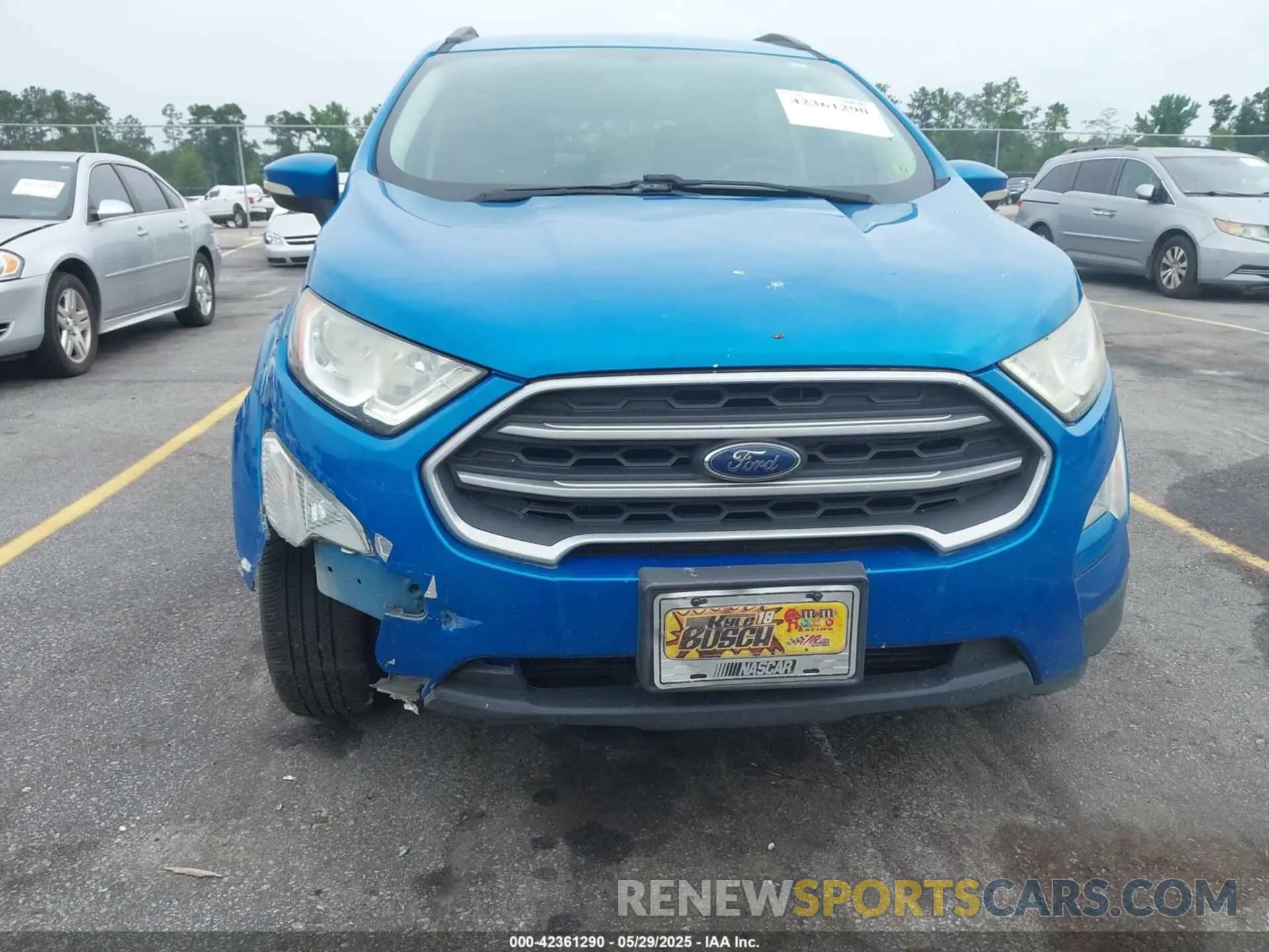 6 fotografías del automóvil dañado MAJ3S2GE2LC330185 FORD ECOSPORT 2020