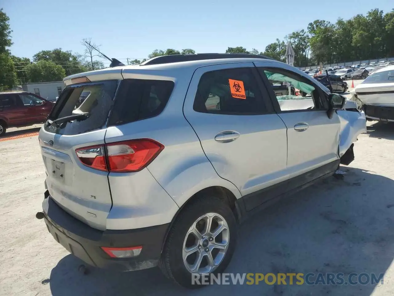 3 fotografías del automóvil dañado MAJ3S2GE3LC368749 FORD ECOSPORT 2020