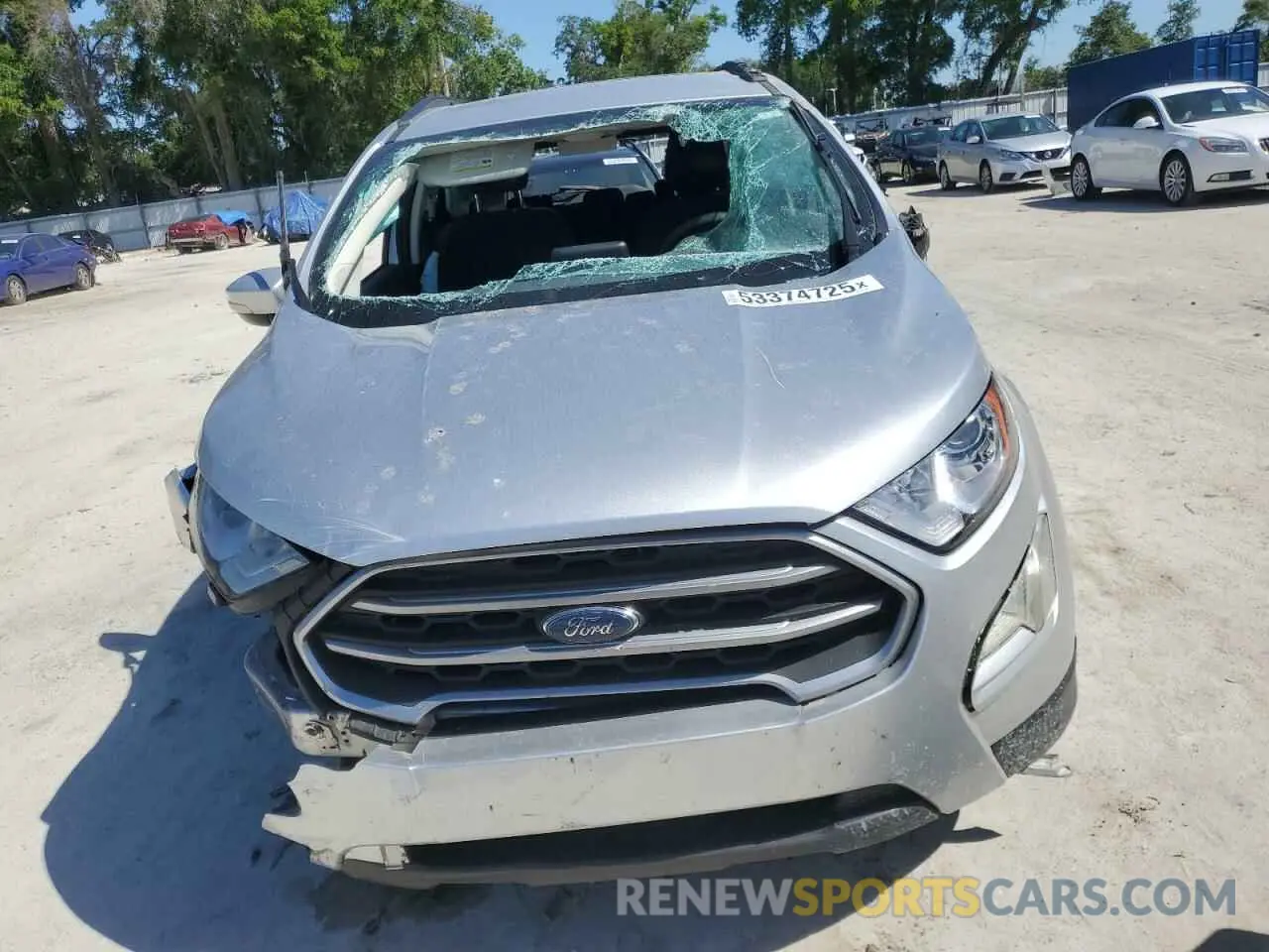 5 fotografías del automóvil dañado MAJ3S2GE3LC368749 FORD ECOSPORT 2020
