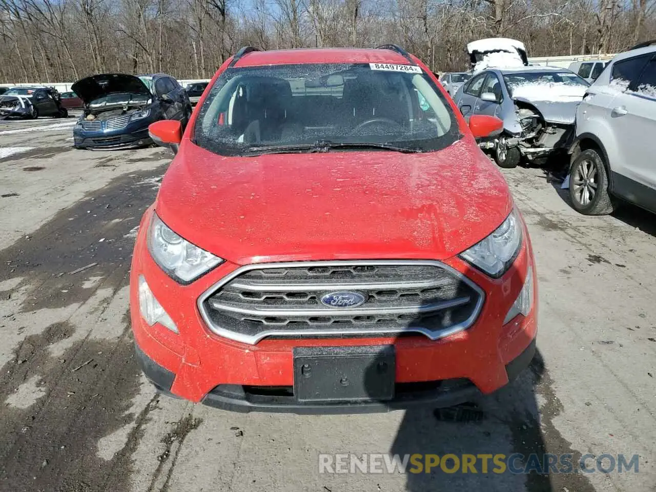 5 fotografías del automóvil dañado MAJ3S2GE4LC377783 FORD ECOSPORT 2020