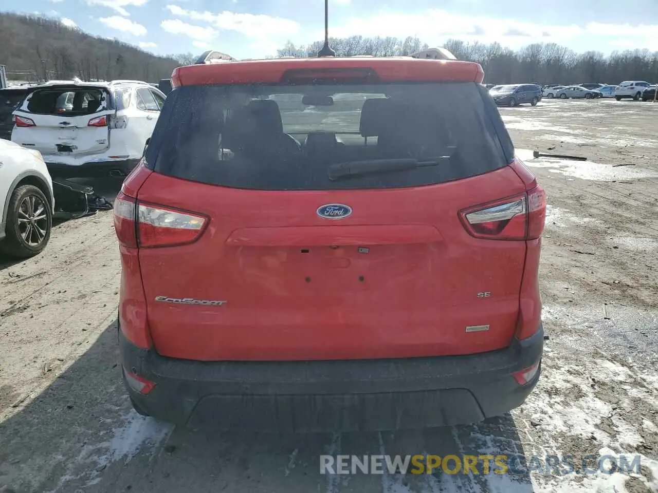6 fotografías del automóvil dañado MAJ3S2GE4LC377783 FORD ECOSPORT 2020