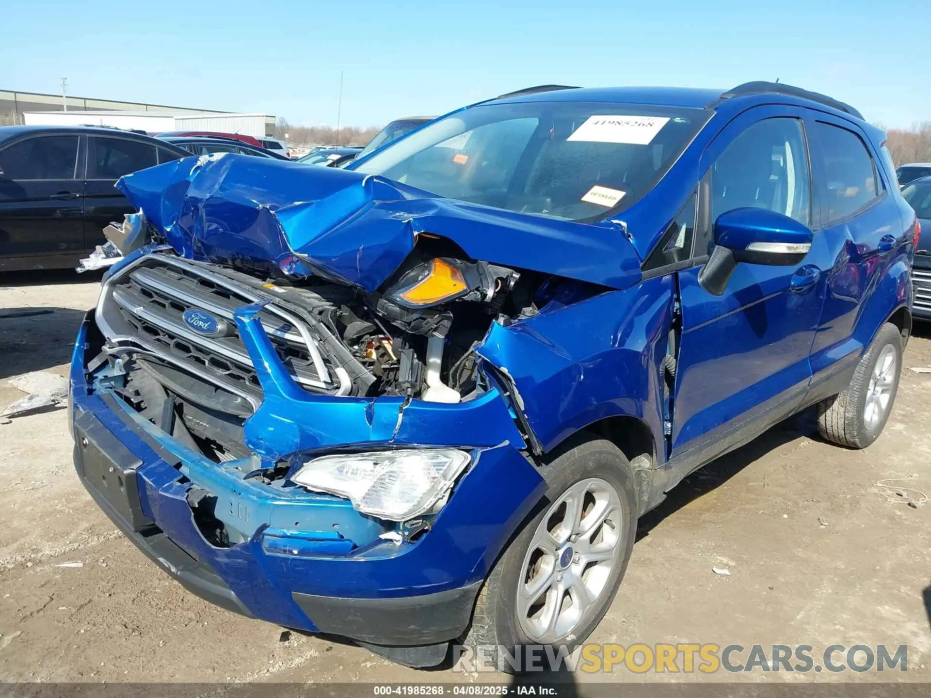 2 fotografías del automóvil dañado MAJ3S2GE5LC326972 FORD ECOSPORT 2020