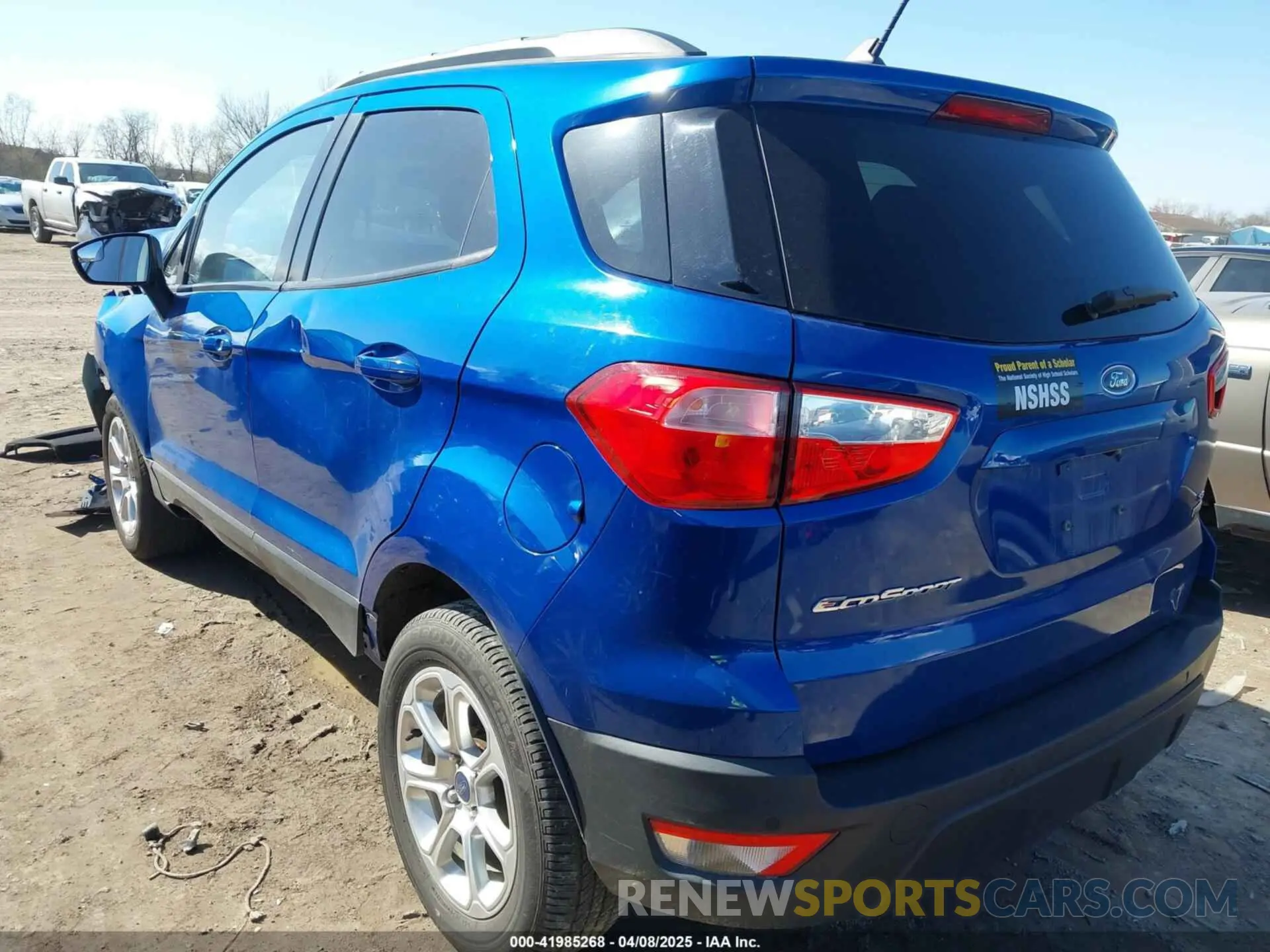 3 fotografías del automóvil dañado MAJ3S2GE5LC326972 FORD ECOSPORT 2020