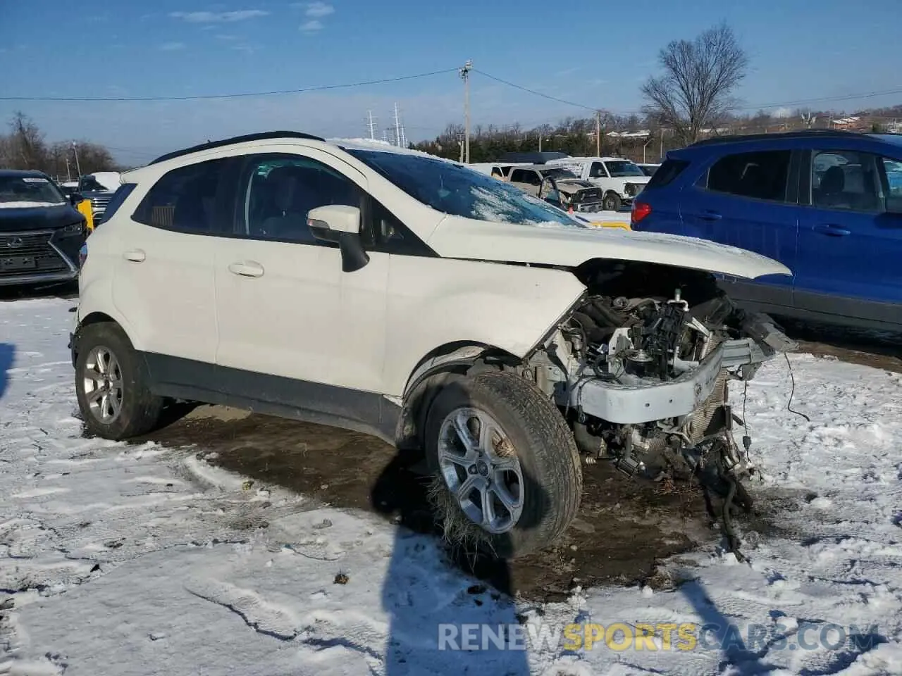 4 fotografías del automóvil dañado MAJ3S2GE5LC357462 FORD ECOSPORT 2020