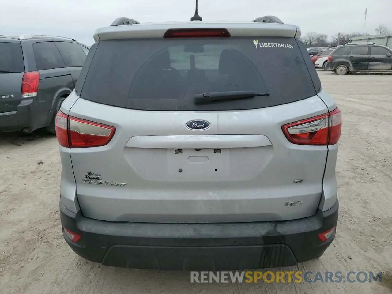 6 fotografías del automóvil dañado MAJ3S2GE5LC367974 FORD ECOSPORT 2020