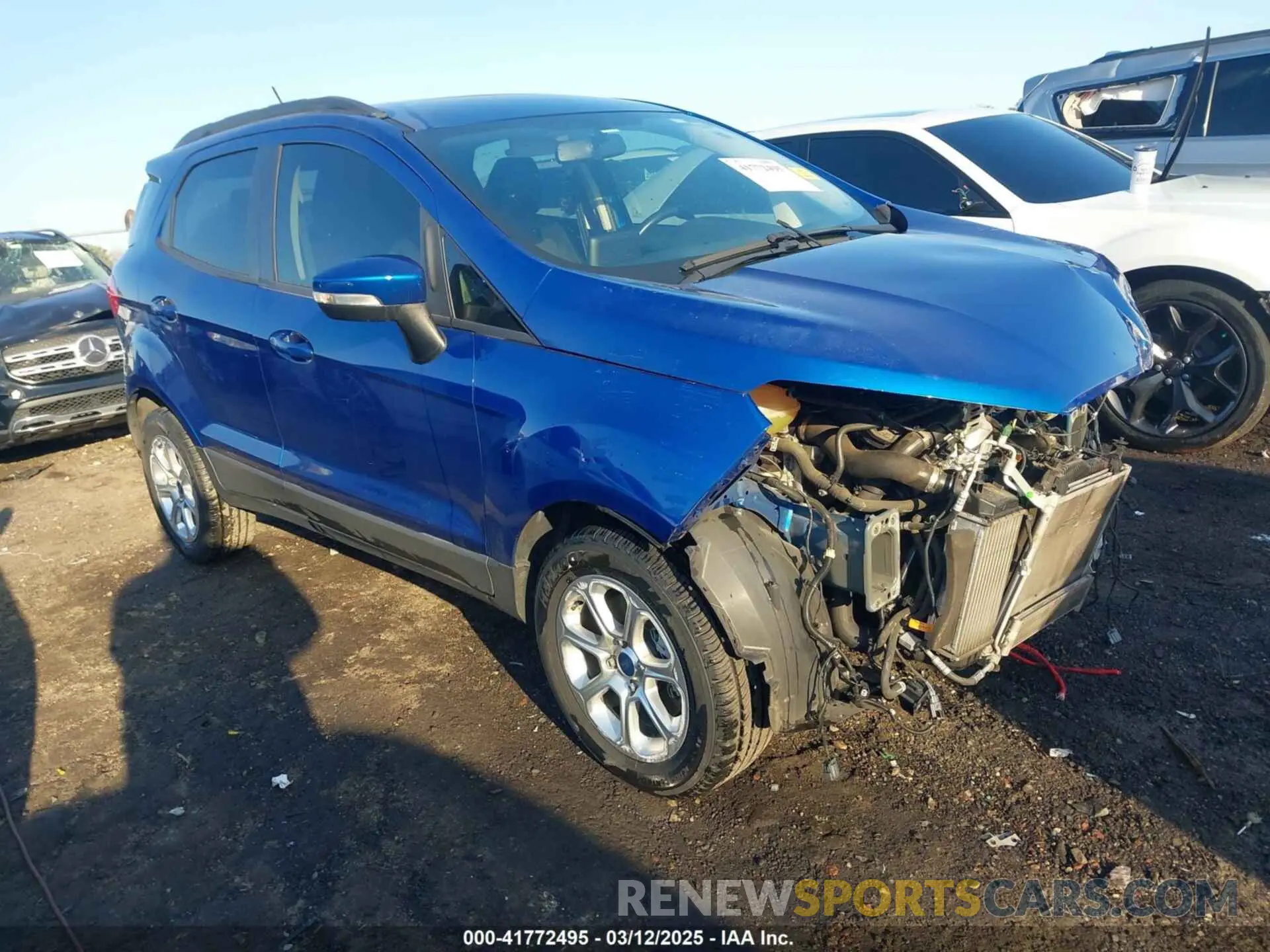 1 fotografías del automóvil dañado MAJ3S2GE5LC382491 FORD ECOSPORT 2020