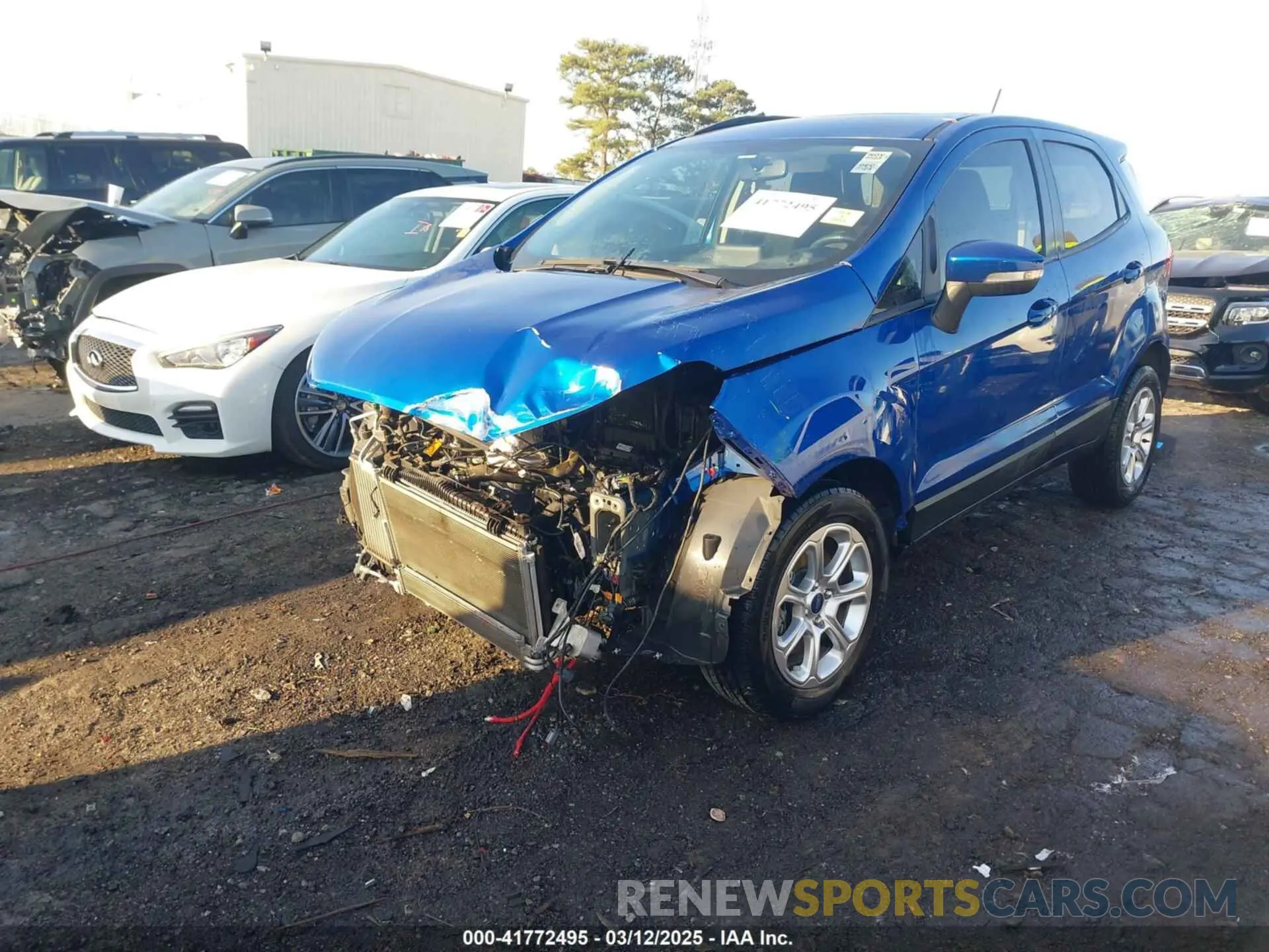 2 fotografías del automóvil dañado MAJ3S2GE5LC382491 FORD ECOSPORT 2020
