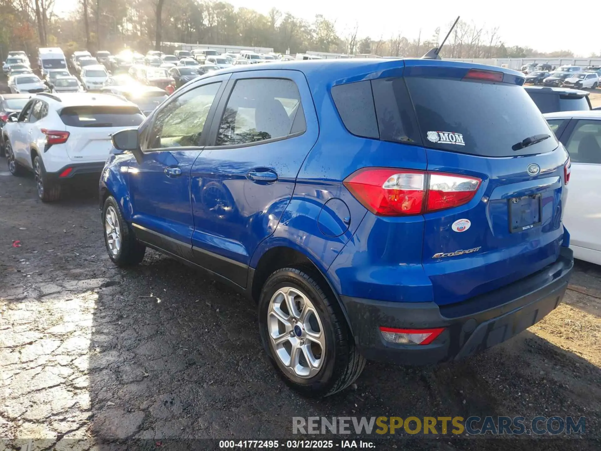 3 fotografías del automóvil dañado MAJ3S2GE5LC382491 FORD ECOSPORT 2020
