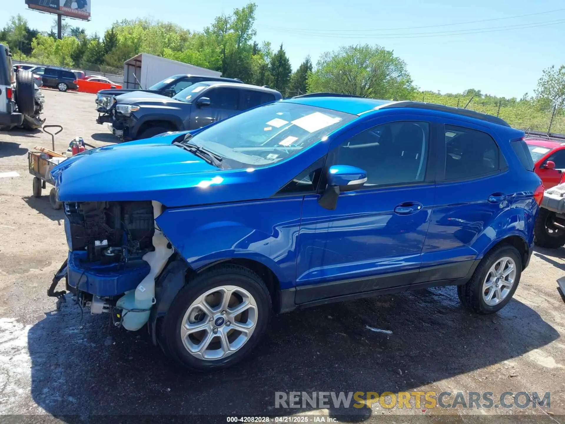 15 fotografías del automóvil dañado MAJ3S2GE6LC344672 FORD ECOSPORT 2020