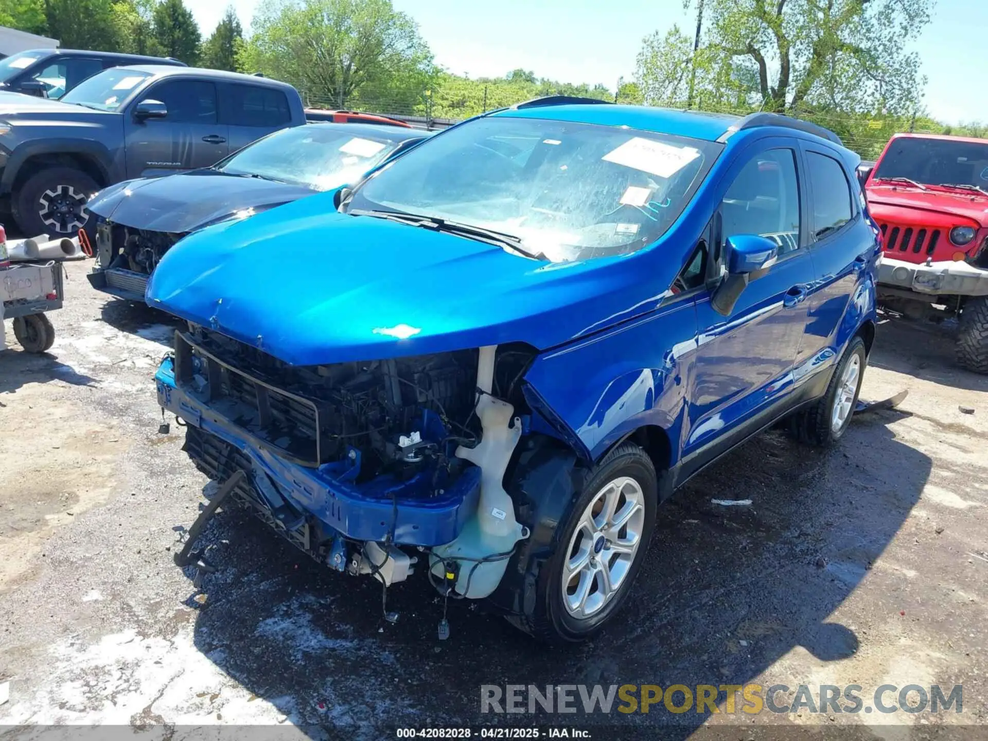 2 fotografías del automóvil dañado MAJ3S2GE6LC344672 FORD ECOSPORT 2020