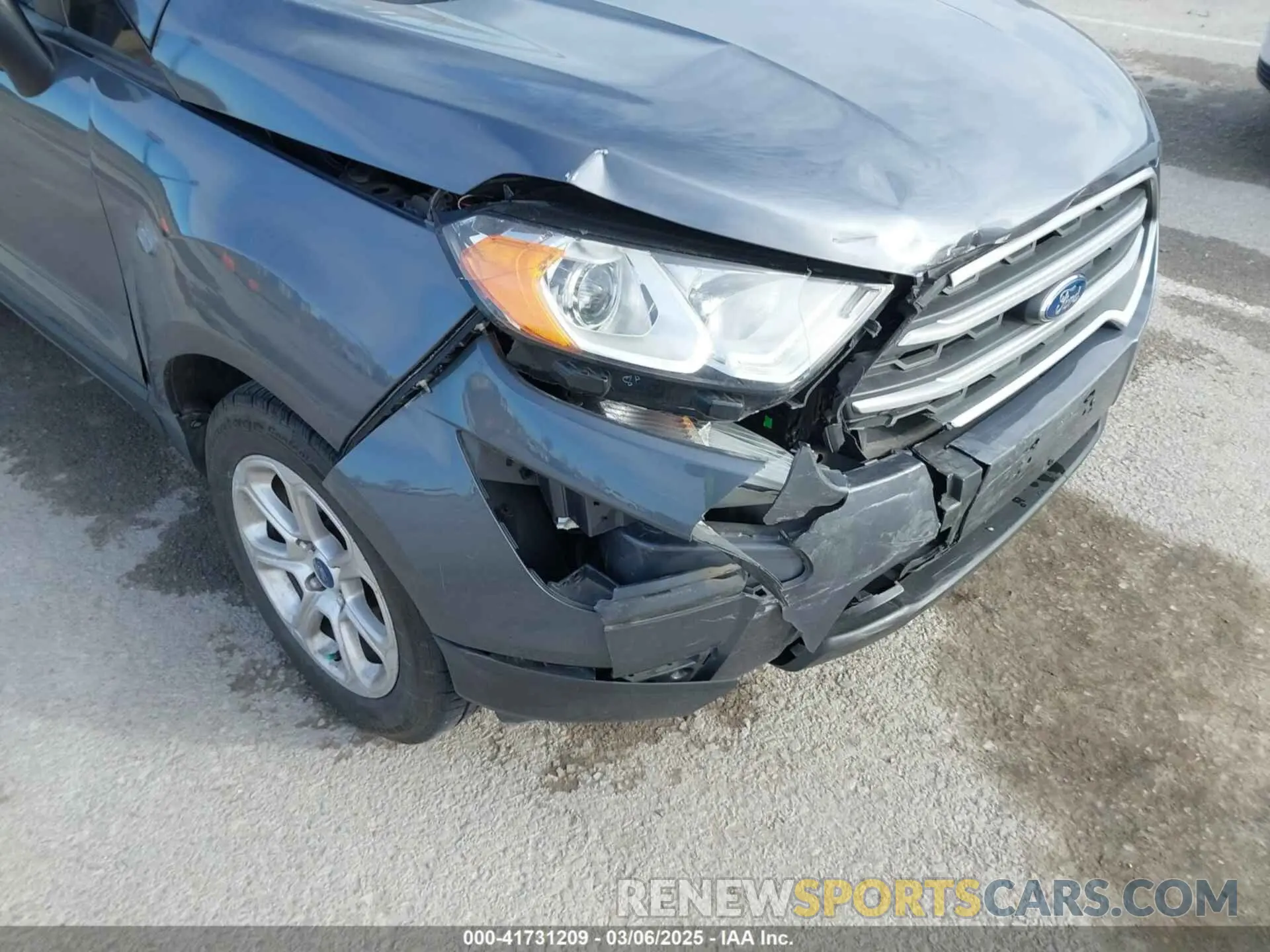 6 fotografías del automóvil dañado MAJ3S2GE7LC336838 FORD ECOSPORT 2020