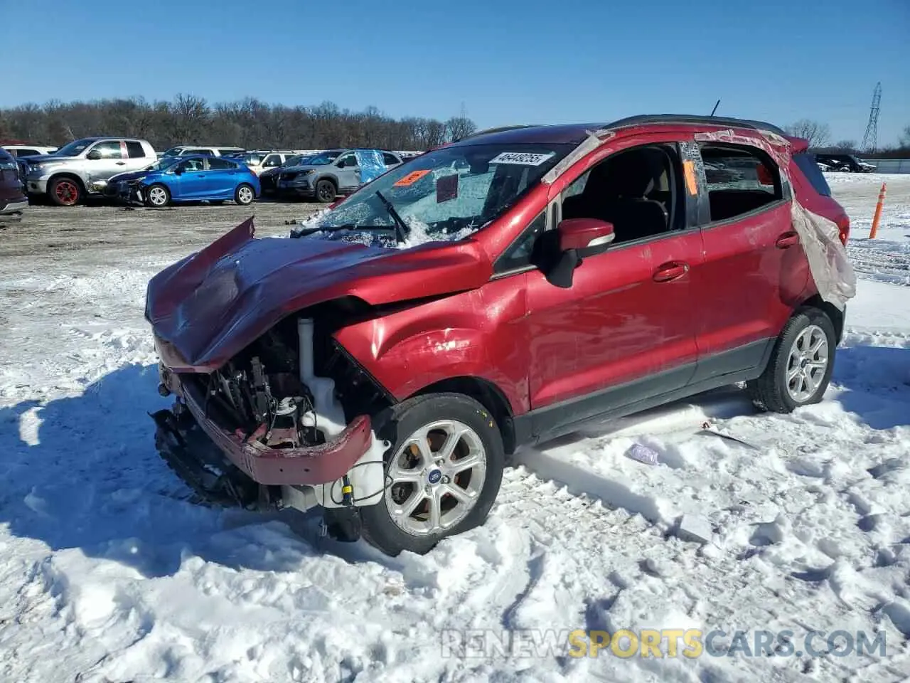 1 fotografías del automóvil dañado MAJ3S2GE7LC349735 FORD ECOSPORT 2020