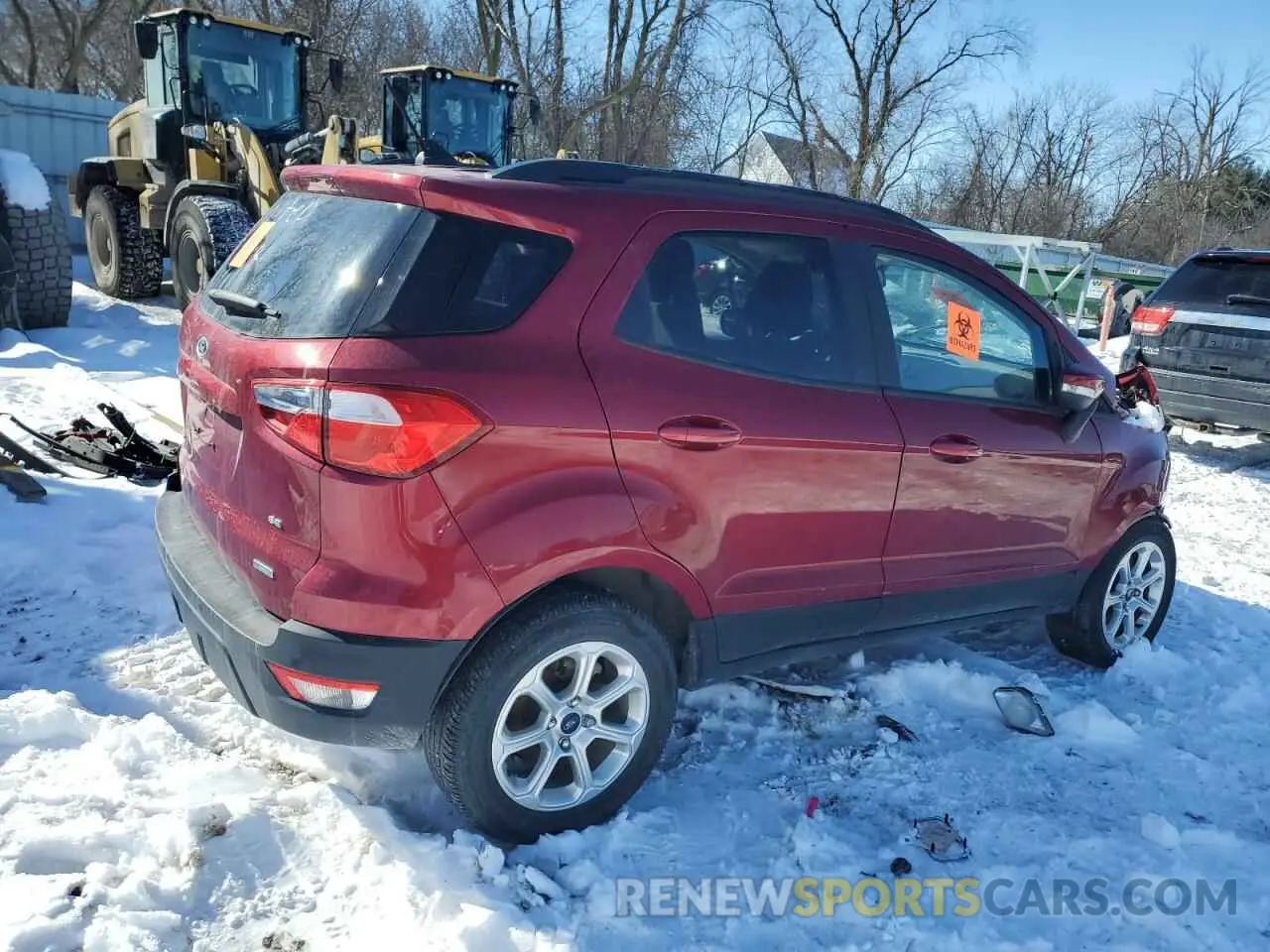 3 fotografías del automóvil dañado MAJ3S2GE7LC349735 FORD ECOSPORT 2020