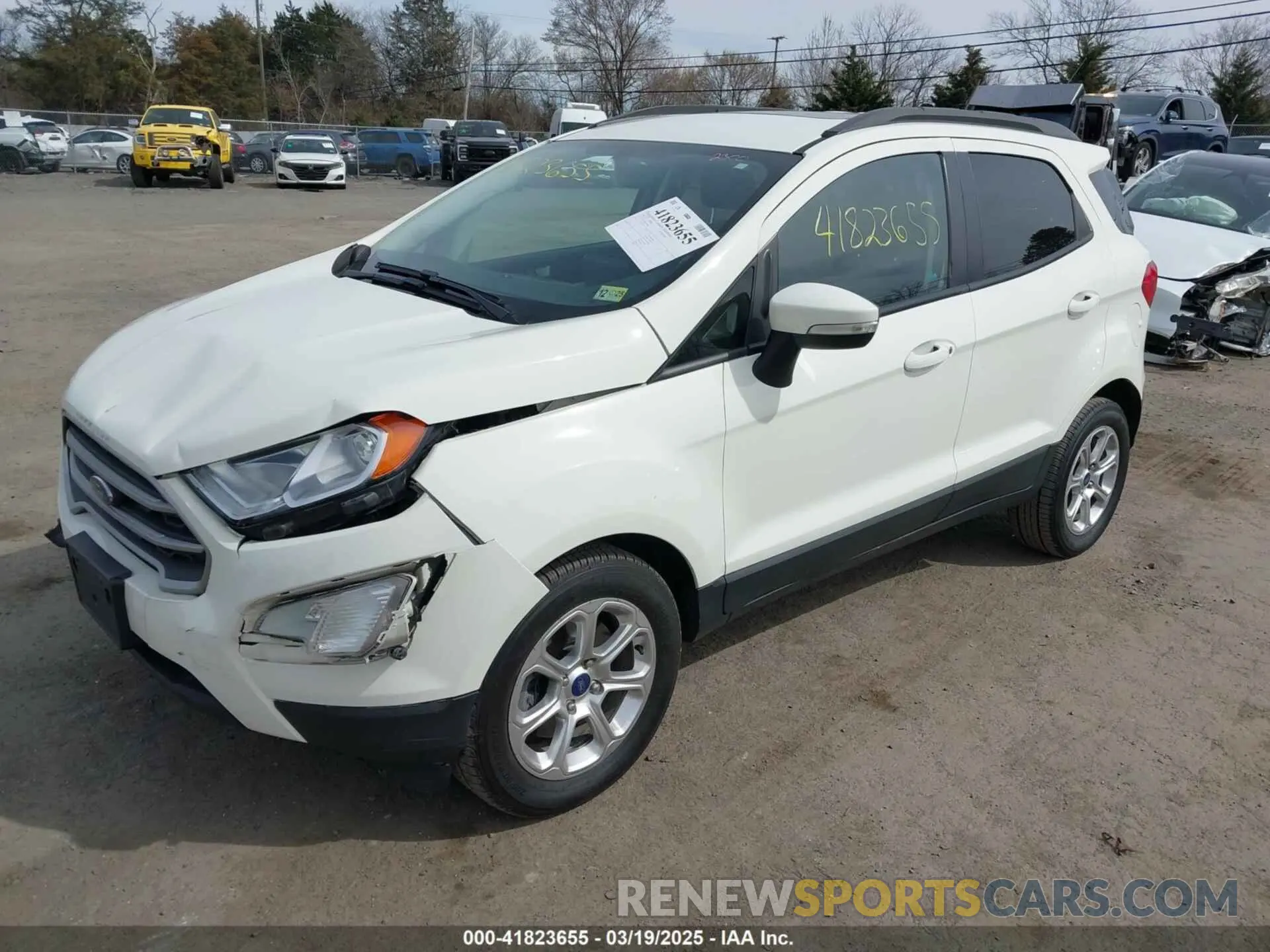 2 fotografías del automóvil dañado MAJ3S2GE8LC316601 FORD ECOSPORT 2020