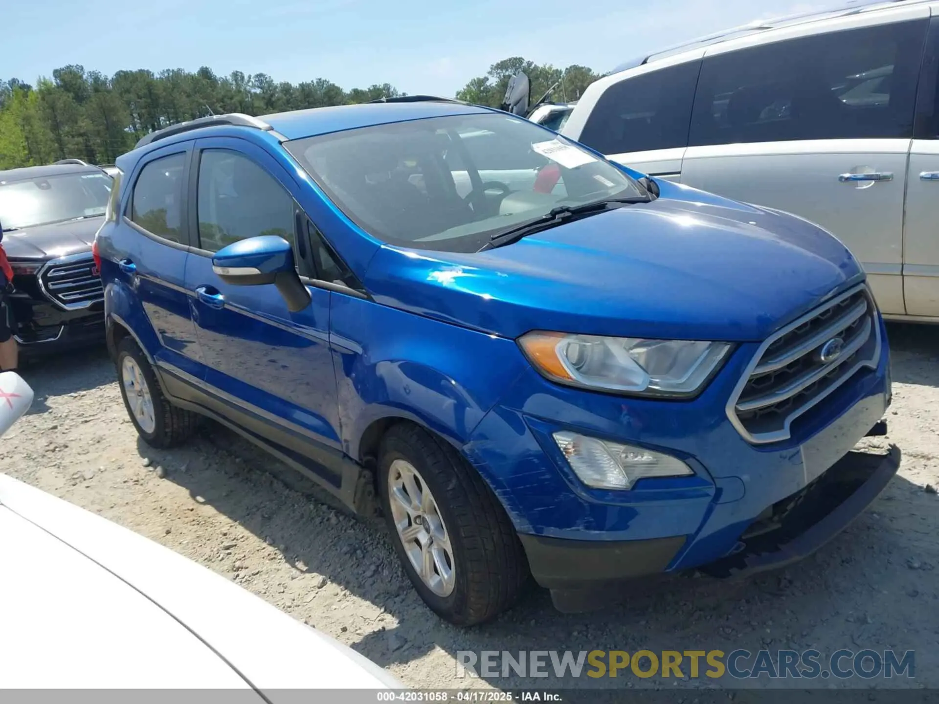 1 fotografías del automóvil dañado MAJ3S2GE9LC311360 FORD ECOSPORT 2020