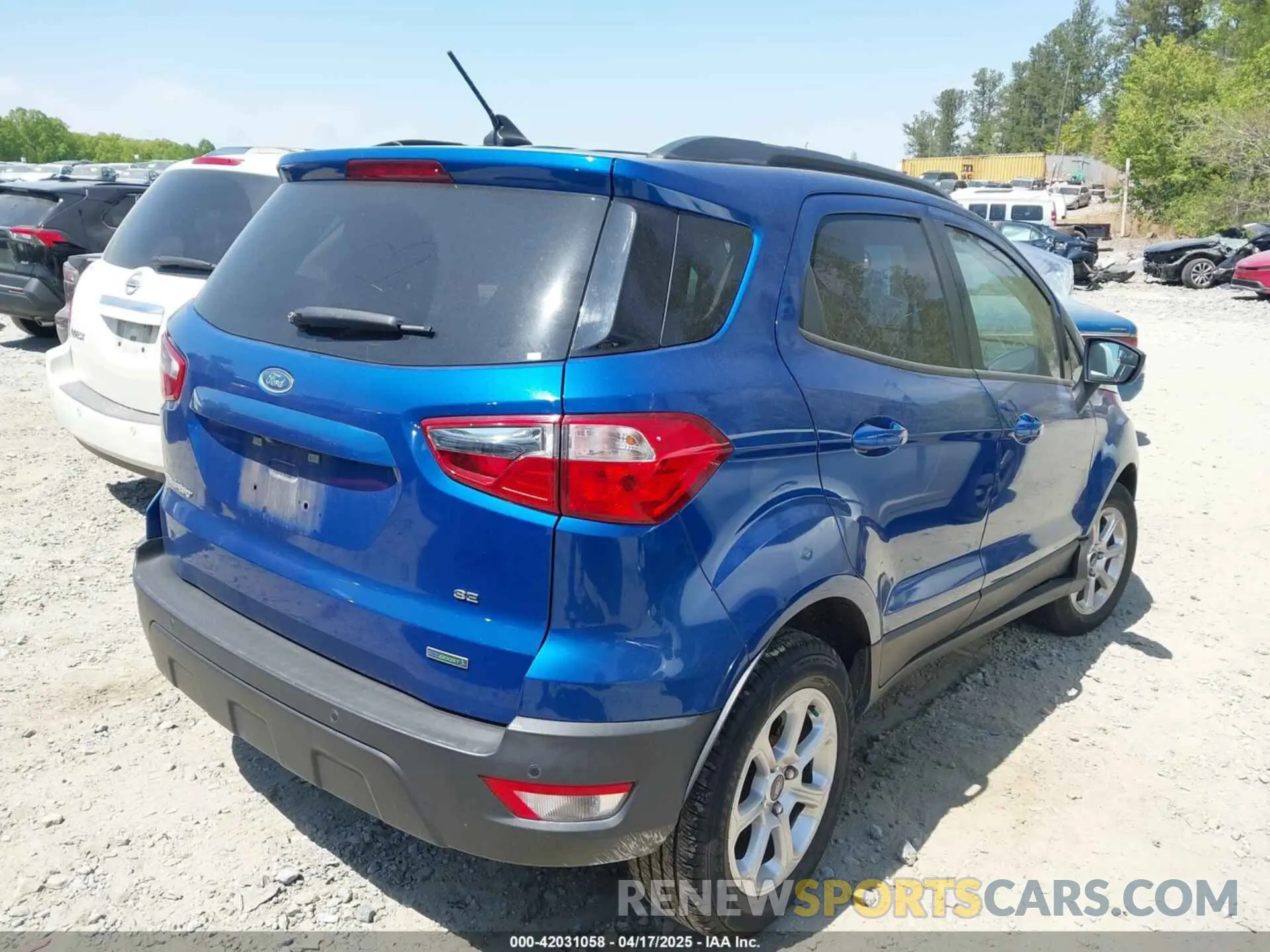 4 fotografías del automóvil dañado MAJ3S2GE9LC311360 FORD ECOSPORT 2020