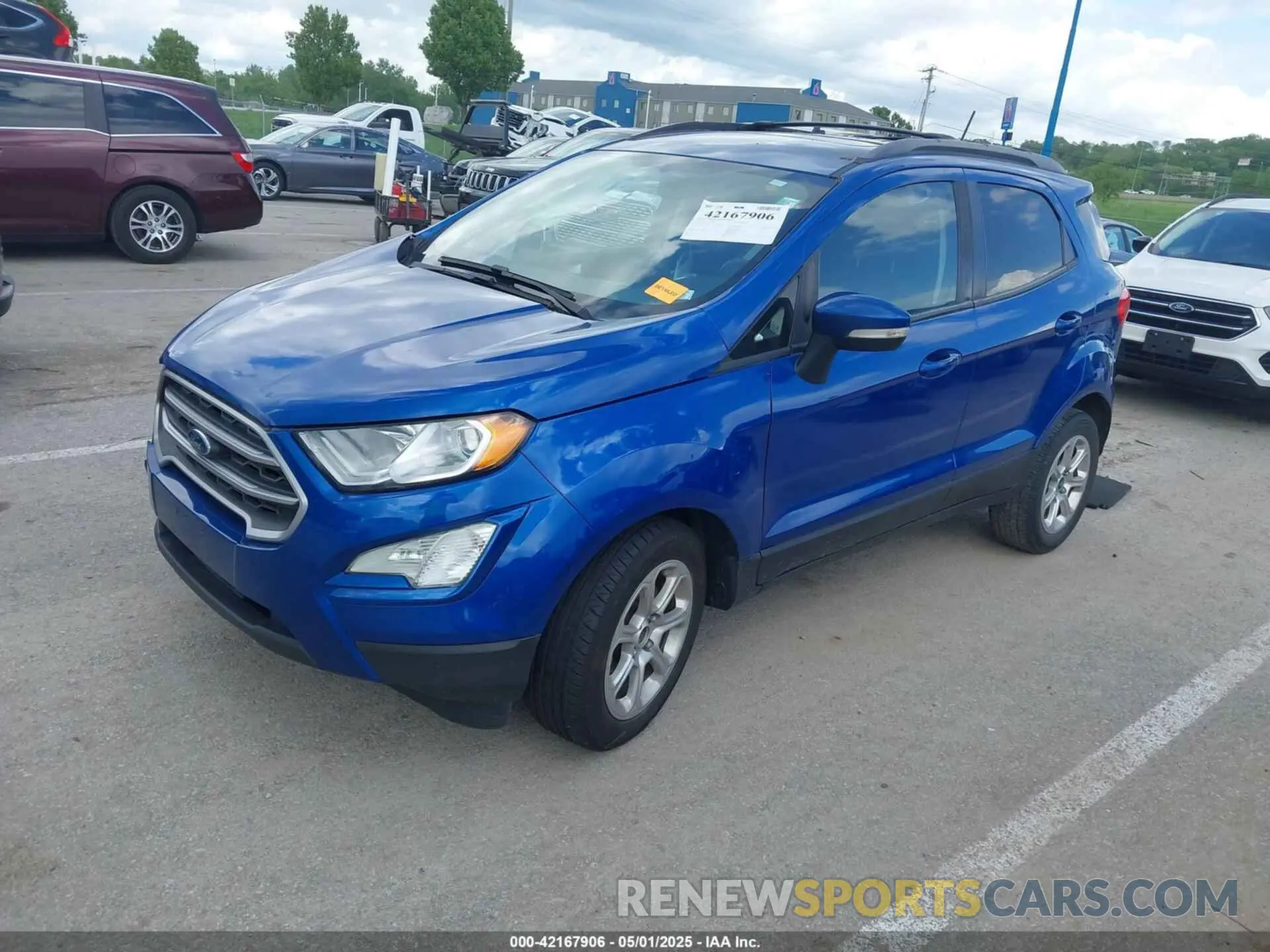 2 fotografías del automóvil dañado MAJ3S2GE9LC326571 FORD ECOSPORT 2020