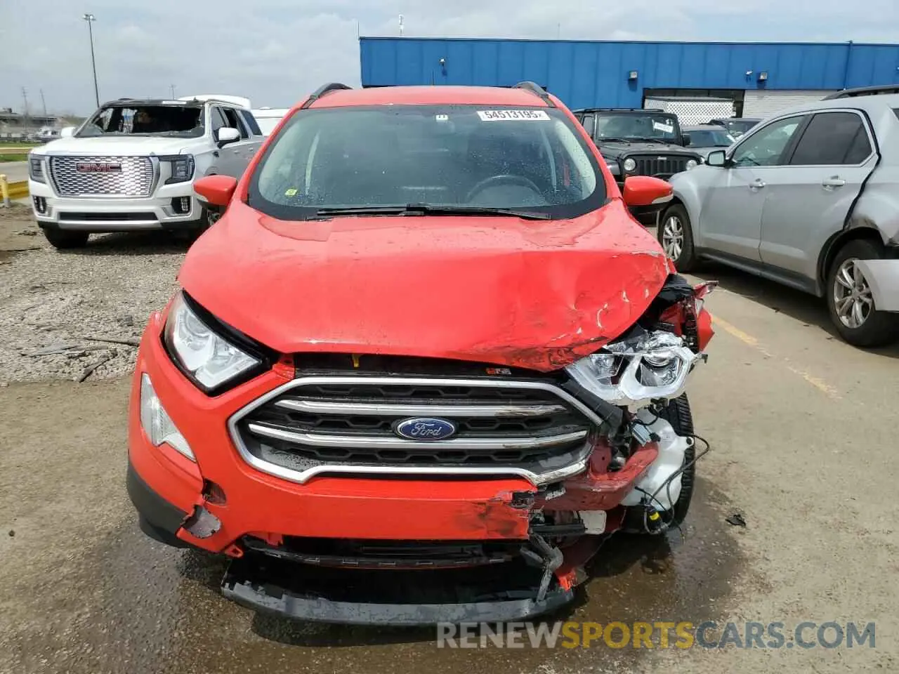 5 fotografías del automóvil dañado MAJ3S2GE9LC353561 FORD ECOSPORT 2020