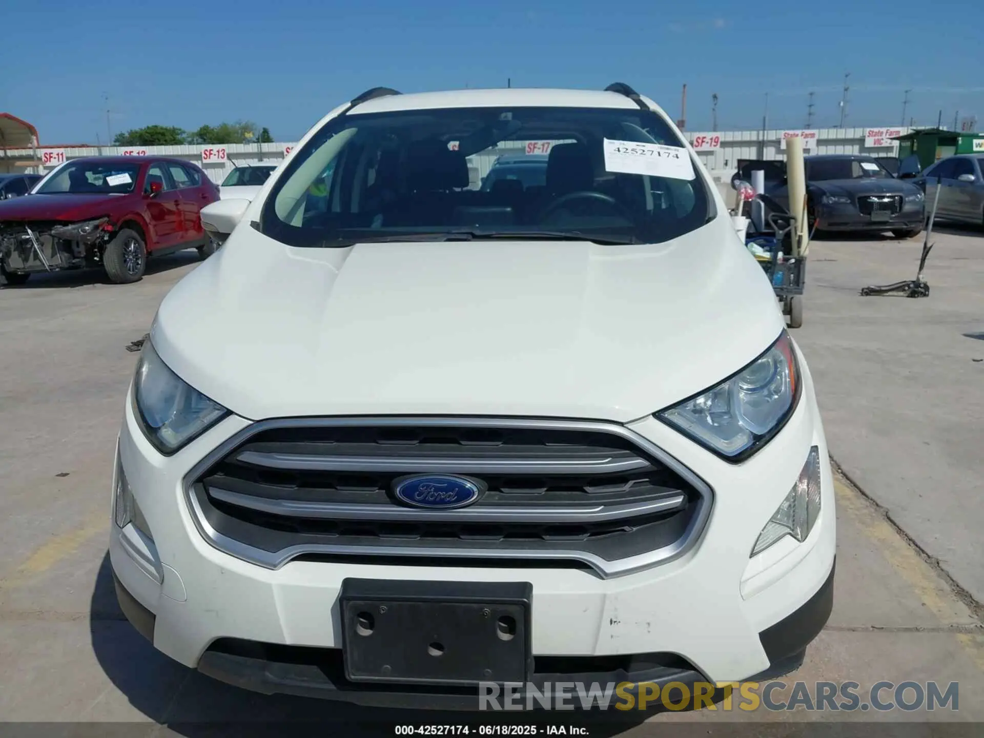 12 fotografías del automóvil dañado MAJ3S2GE9LC384907 FORD ECOSPORT 2020