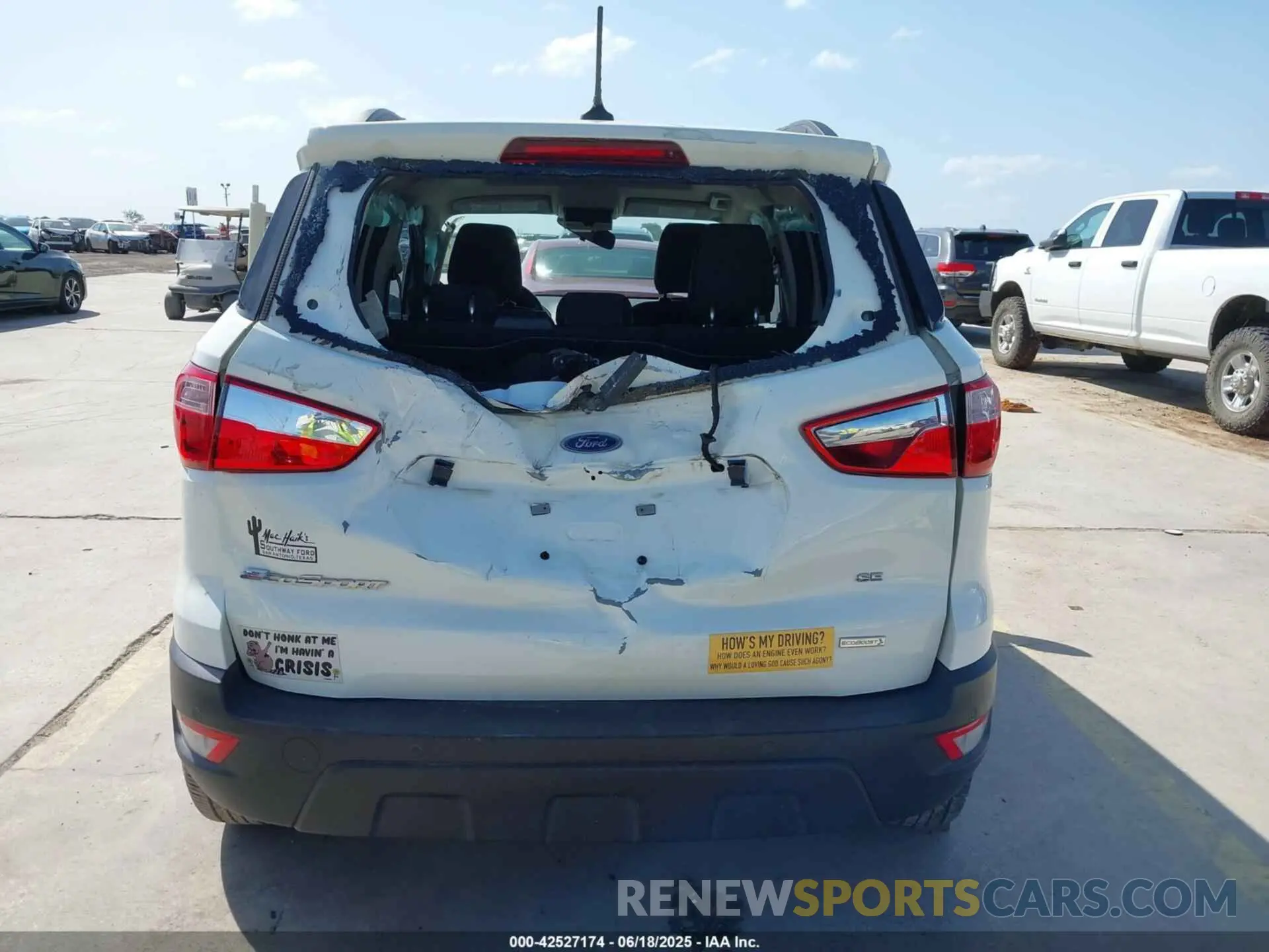 16 fotografías del automóvil dañado MAJ3S2GE9LC384907 FORD ECOSPORT 2020