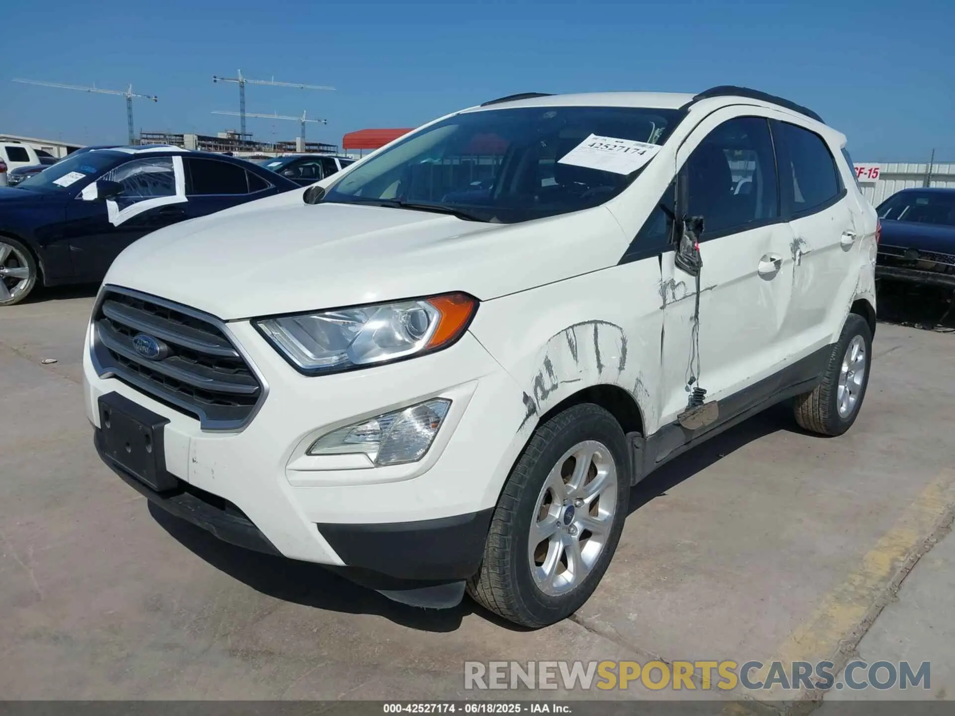 2 fotografías del automóvil dañado MAJ3S2GE9LC384907 FORD ECOSPORT 2020
